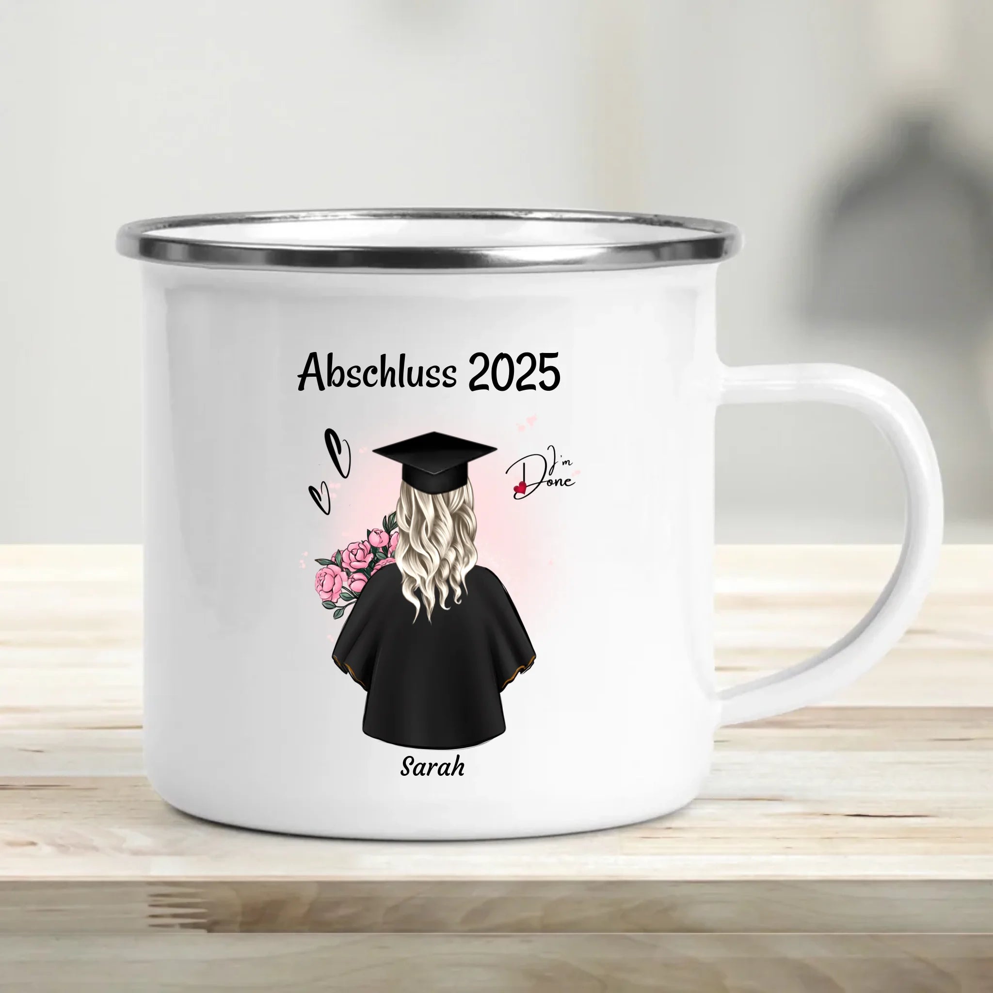 Tochter Abschluss Tasse Geschenk zum Abitur, Bachelor oder Ausbildung personalisiert - Cantty