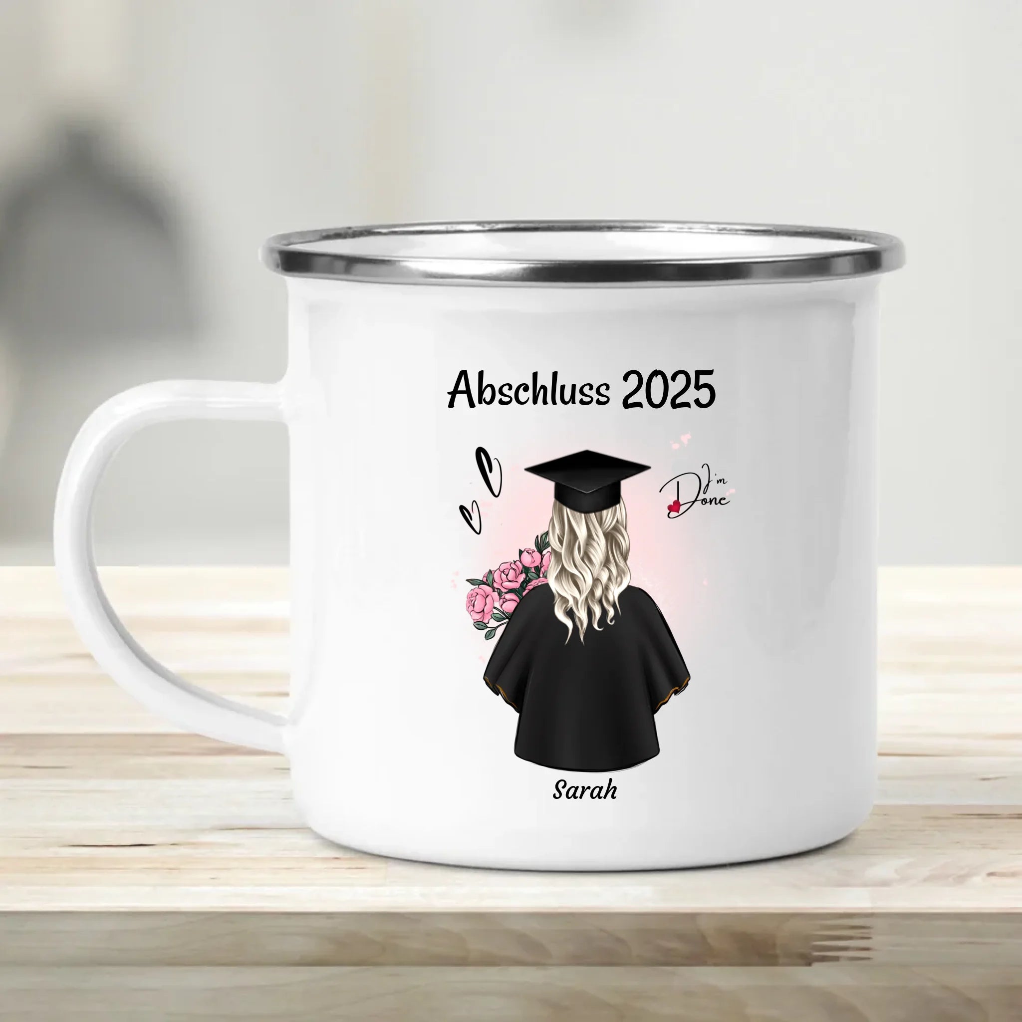 Tochter Abschluss Tasse Geschenk zum Abitur, Bachelor oder Ausbildung personalisiert - Cantty