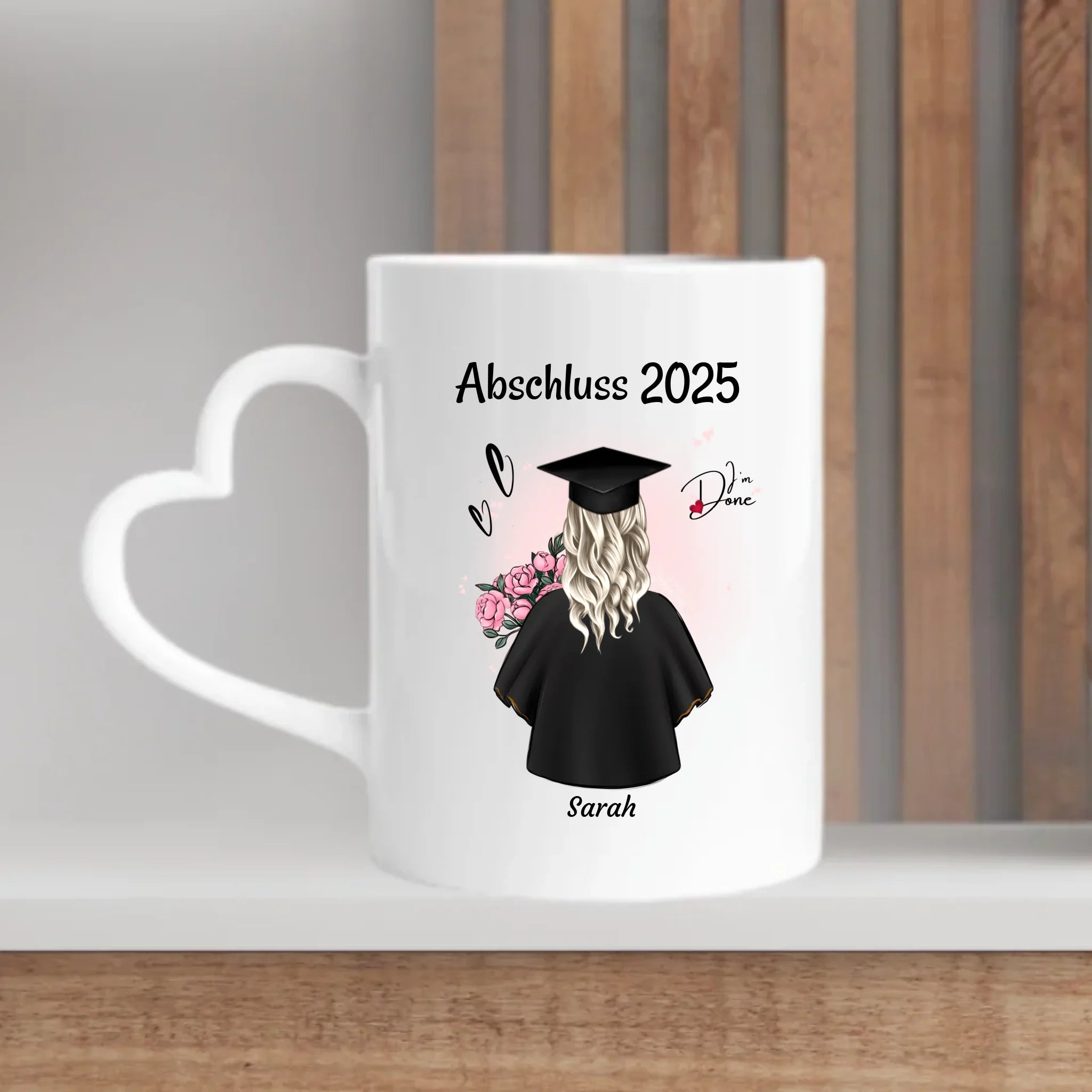Tochter Abschluss Tasse Geschenk zum Abitur, Bachelor oder Ausbildung personalisiert - Cantty