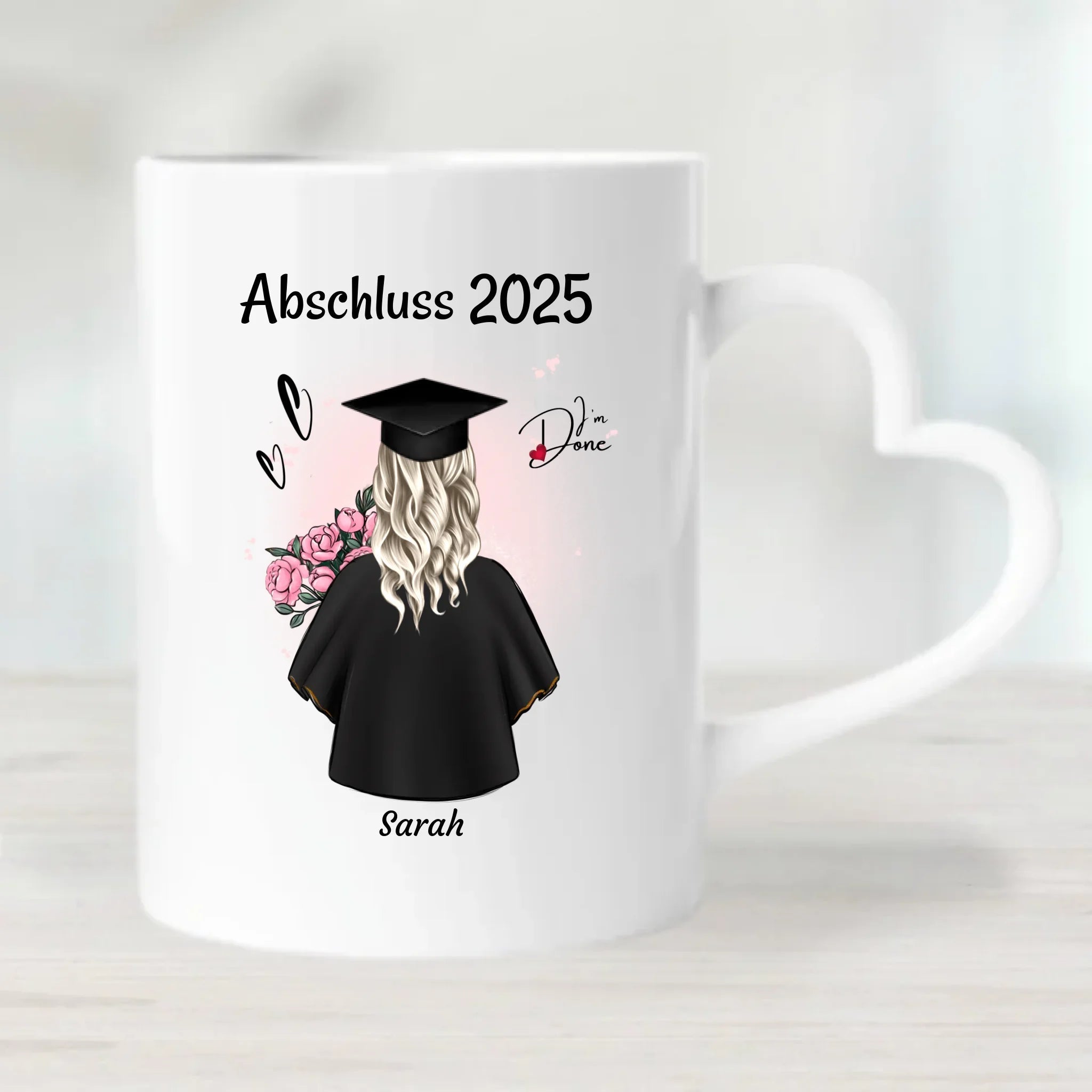 Tochter Abschluss Tasse Geschenk zum Abitur, Bachelor oder Ausbildung personalisiert - Cantty