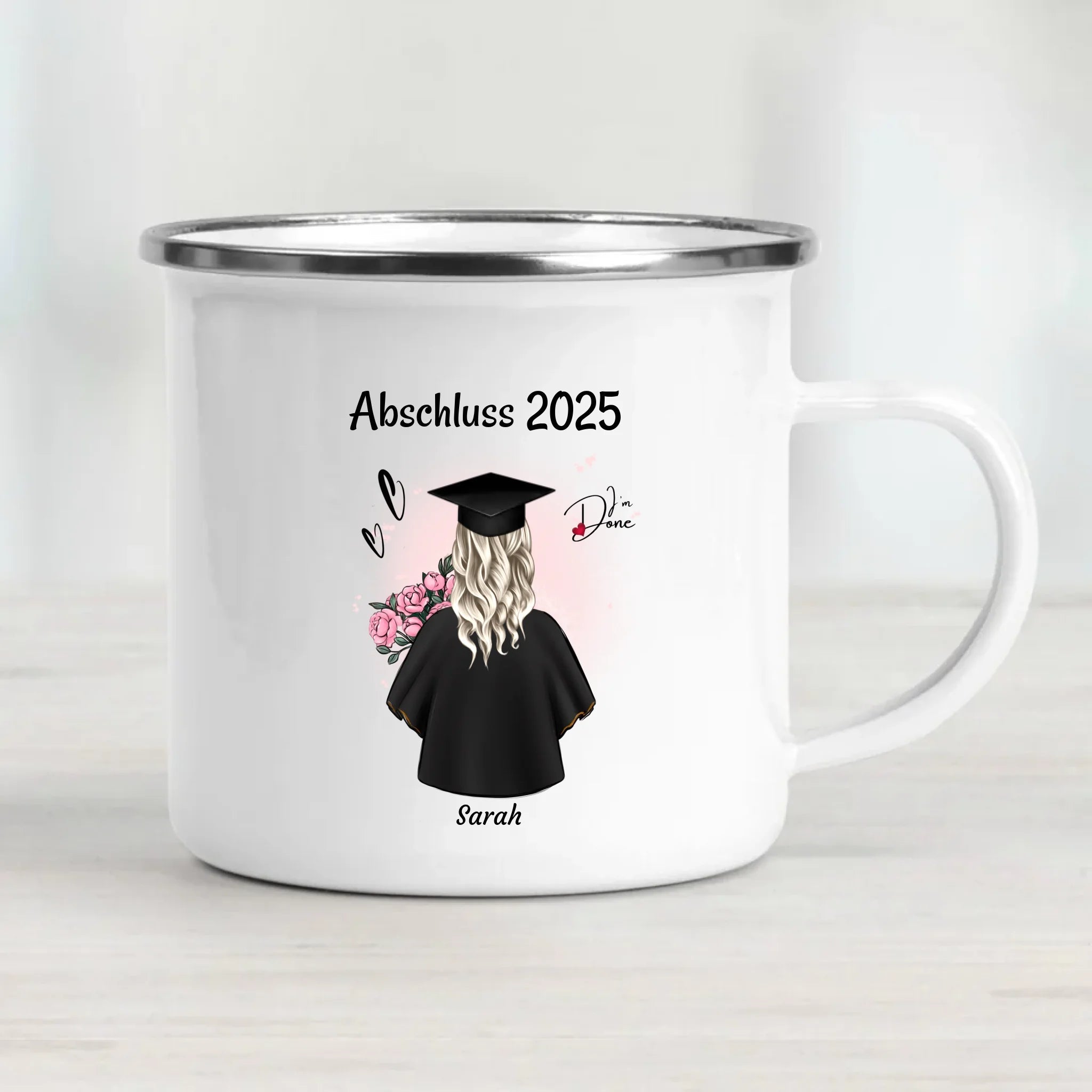 Tochter Abschluss Tasse Geschenk zum Abitur, Bachelor oder Ausbildung personalisiert - Cantty