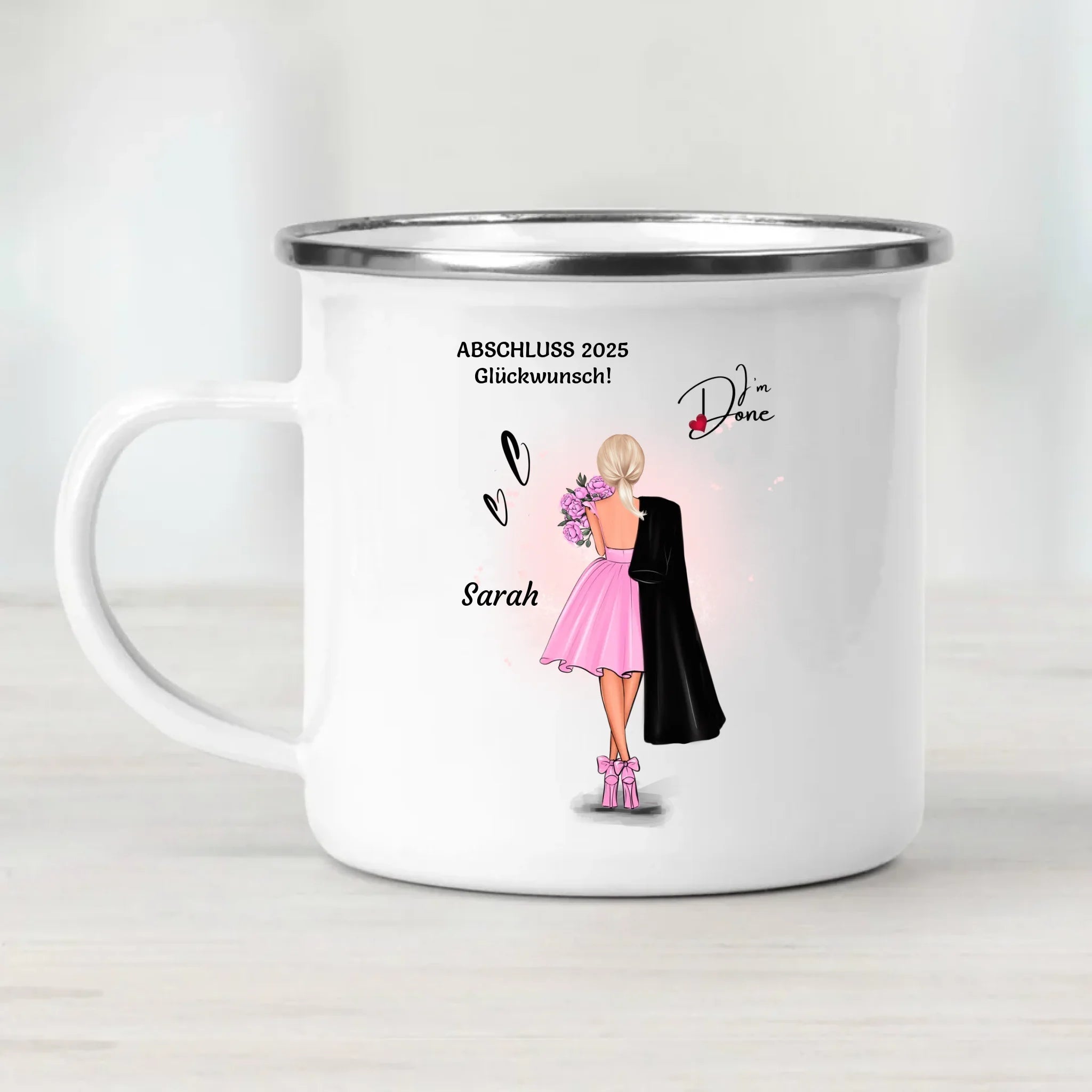 Tochter Schulabschluss Tasse Geschenk personalisiert - Cantty