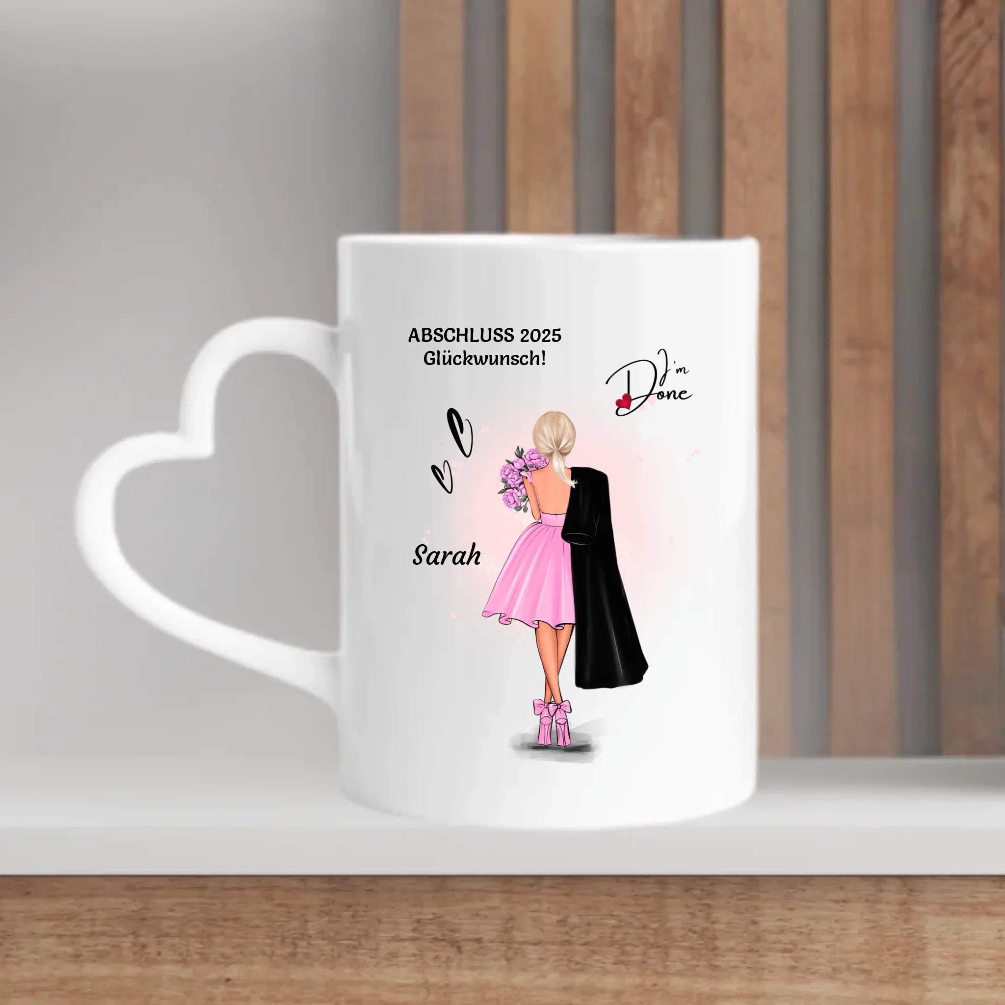 Tochter Schulabschluss Tasse Geschenk personalisiert - Cantty