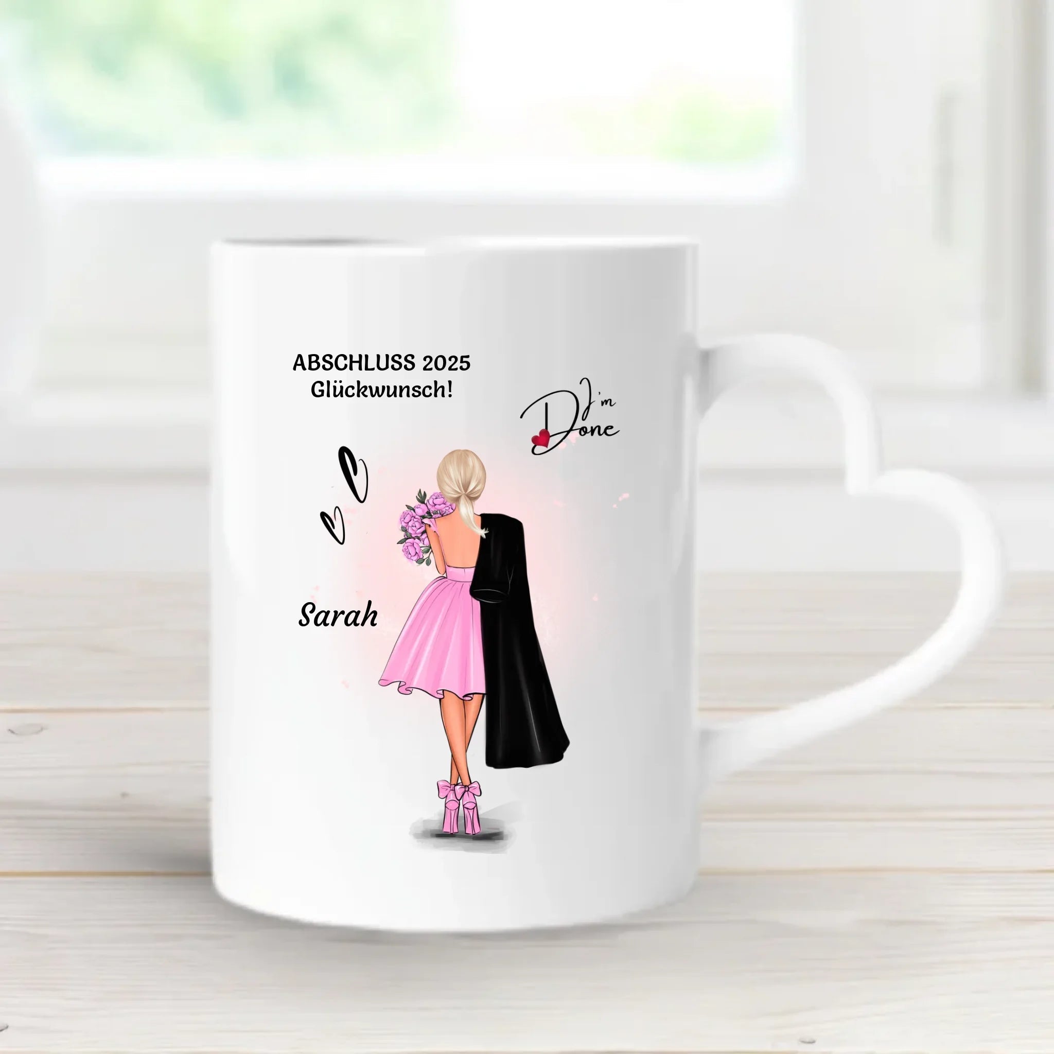 Tochter Schulabschluss Tasse Geschenk personalisiert - Cantty