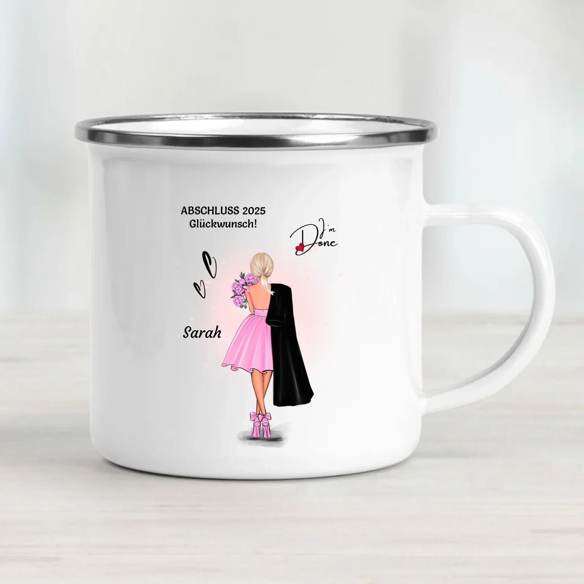 Tochter Schulabschluss Tasse Geschenk personalisiert - Cantty