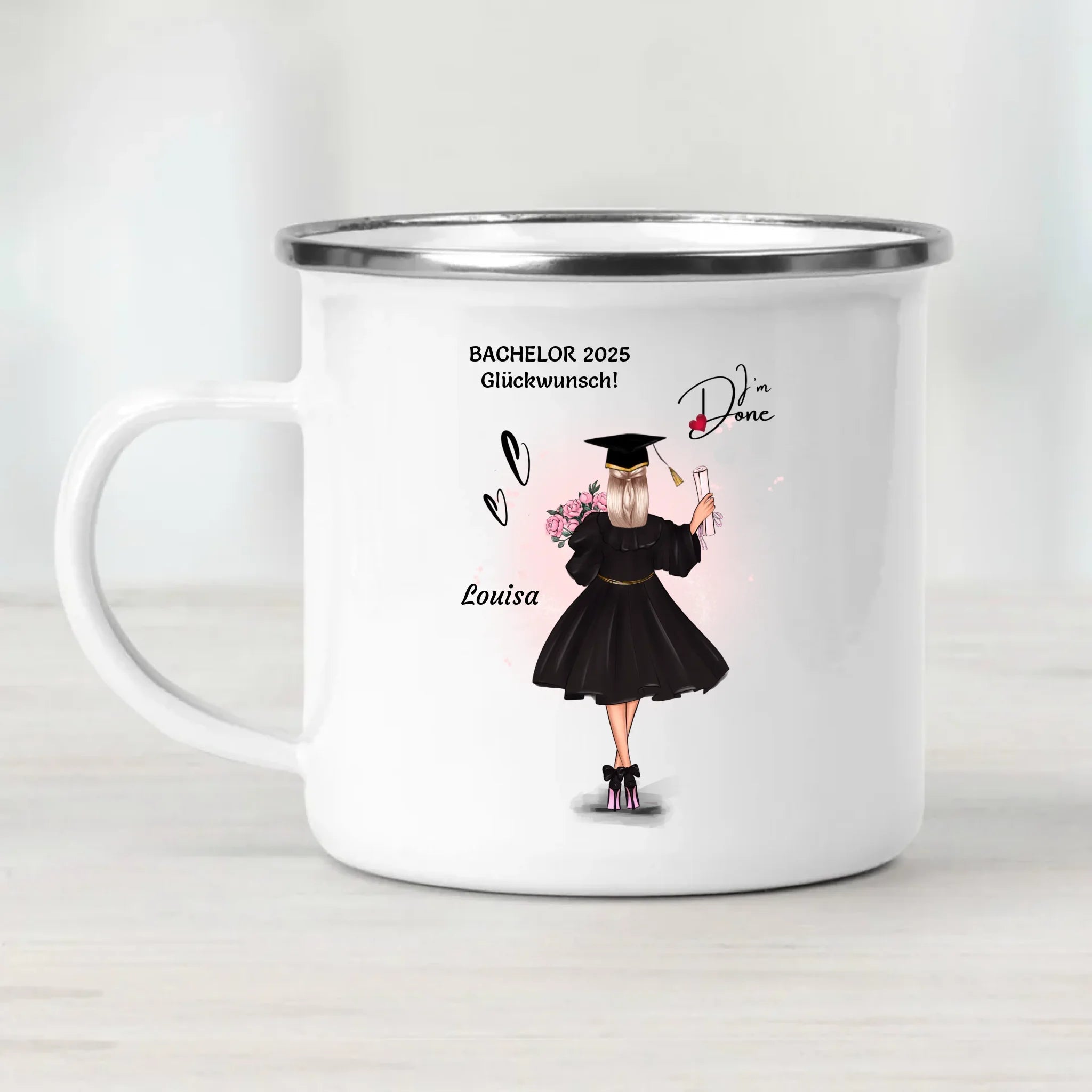 Tochter Tasse Bachelor Abschlussgeschenk selber gestalten - Cantty