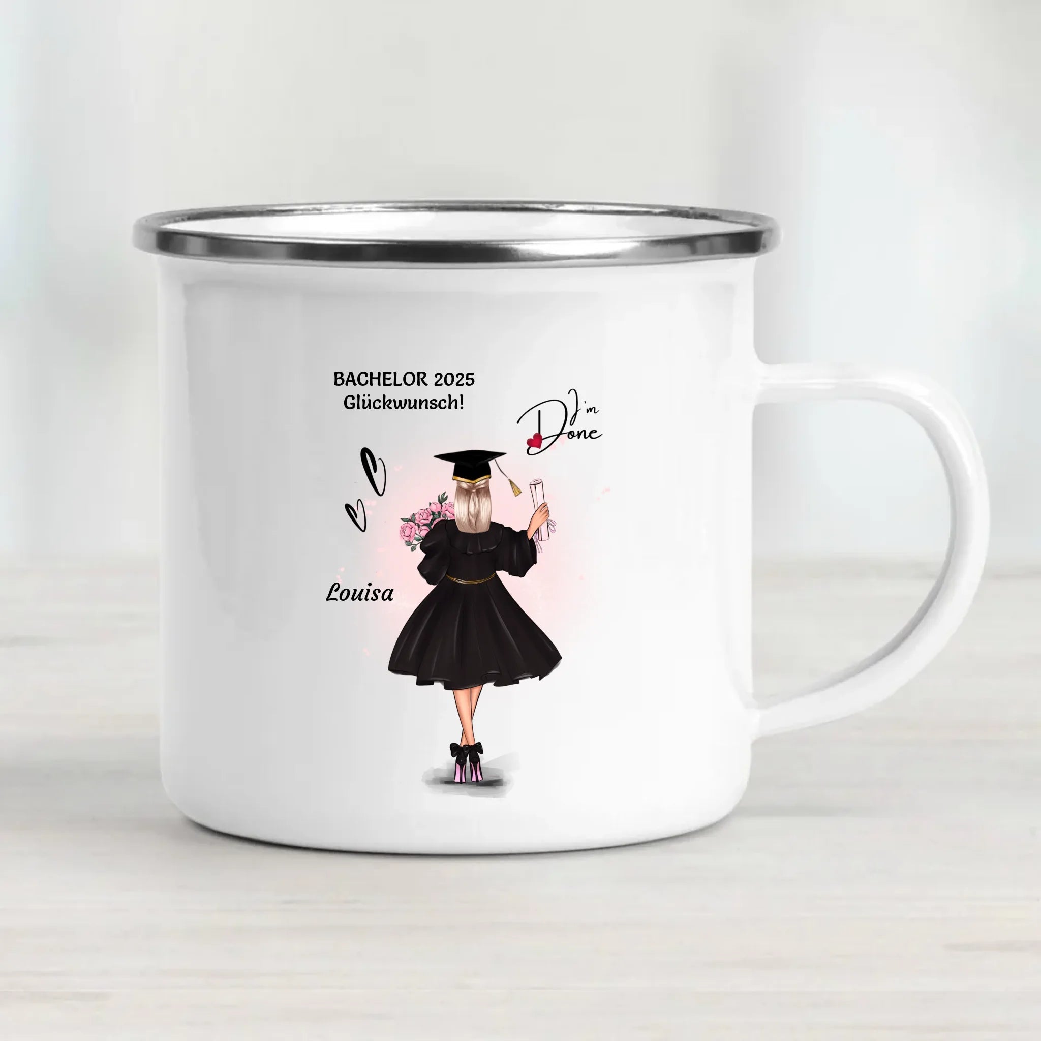 Tochter Tasse Bachelor Abschlussgeschenk selber gestalten - Cantty
