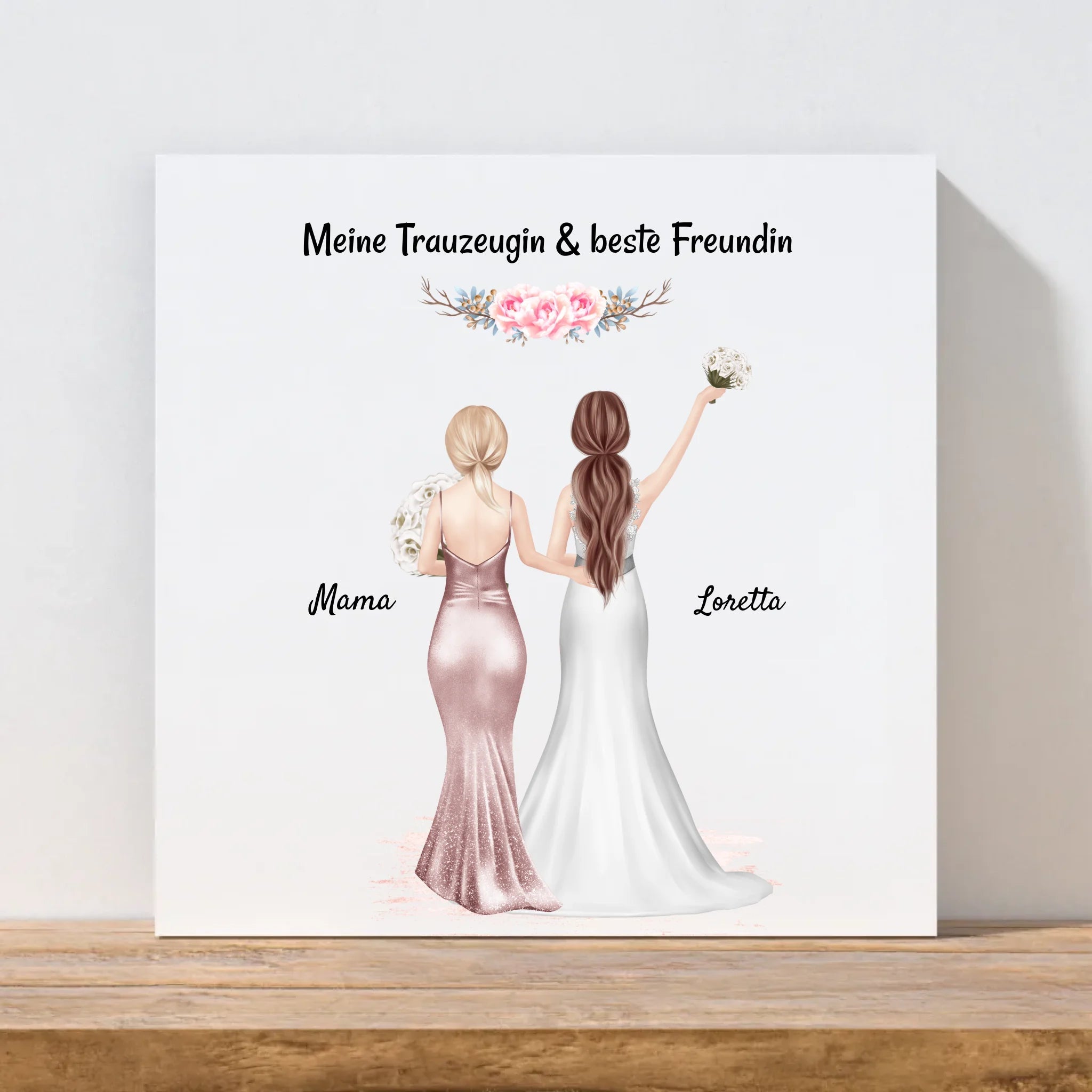 Trauzeugin Dankeschön Geschenk Leinwandbild - Cantty