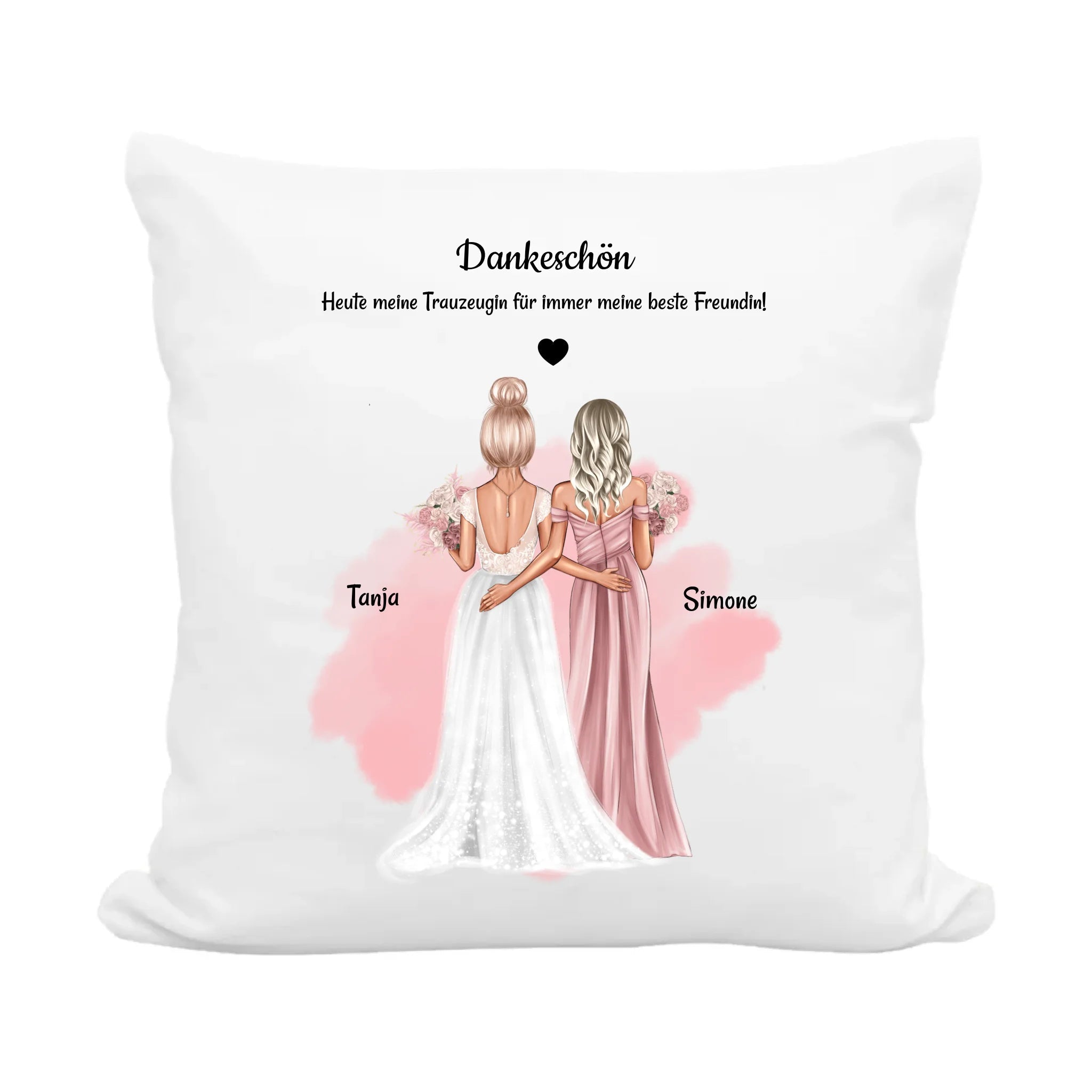 Trauzeugin Geschenk Danke Kissen personalisiert - Cantty