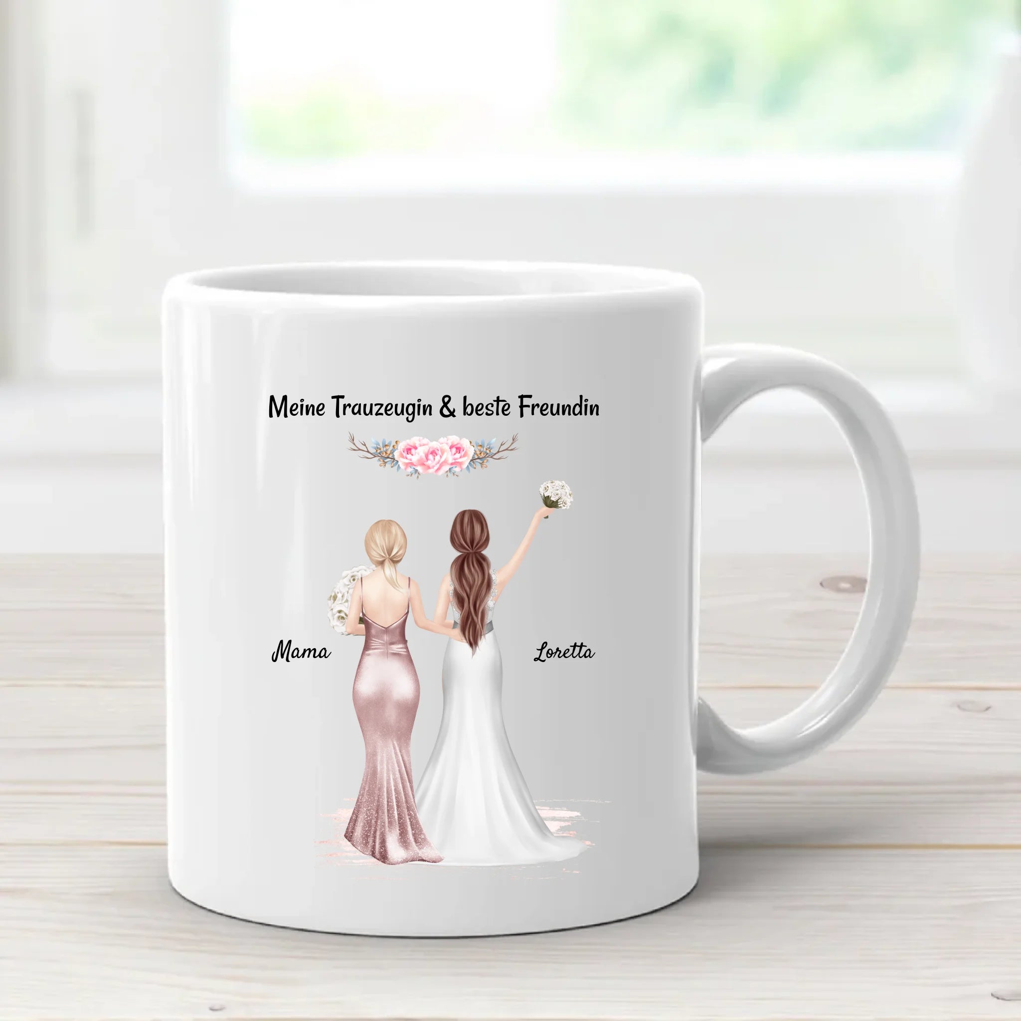 Trauzeugin Geschenk Tasse personalisiert - Cantty