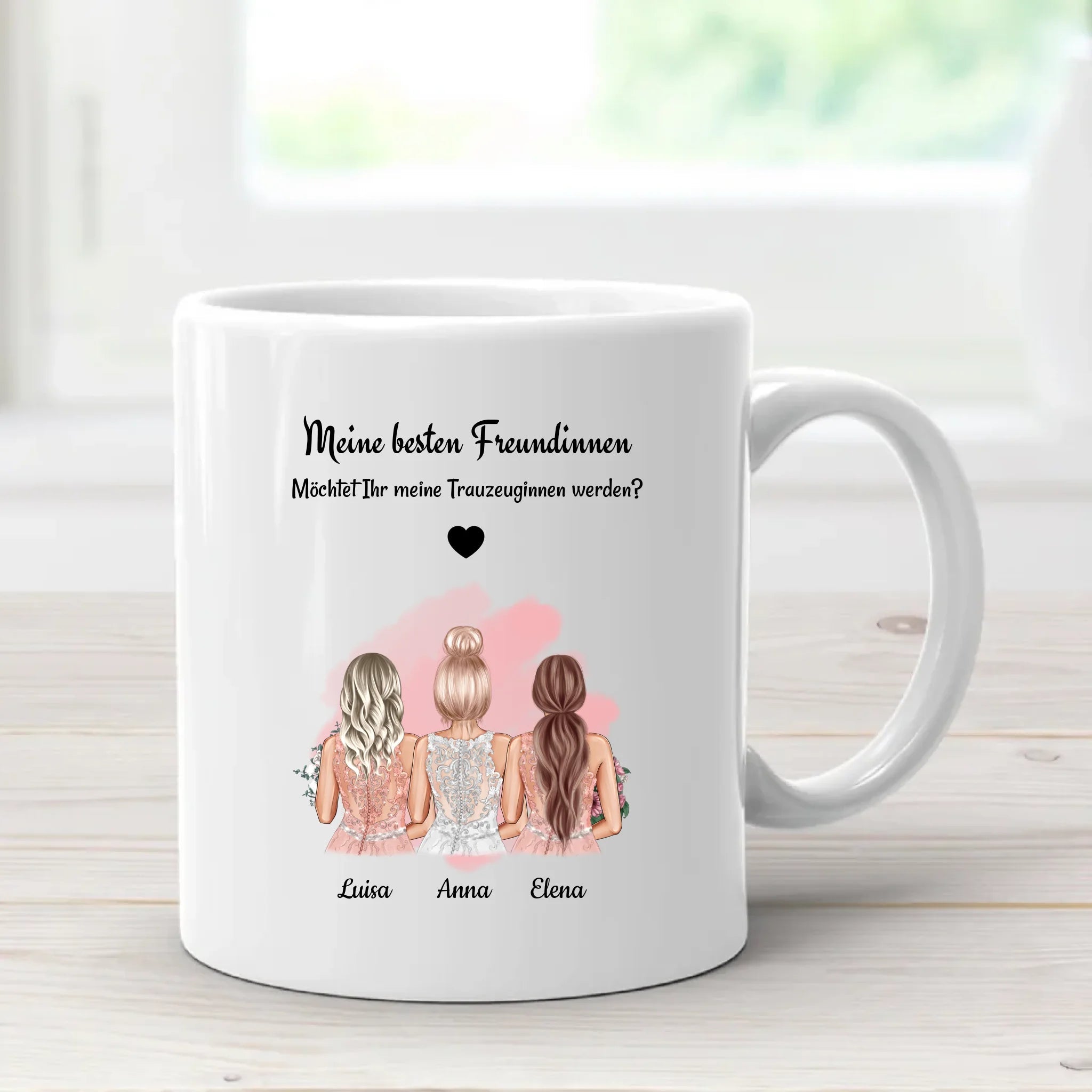 Trauzeuginnen Fragen Tasse - Cantty