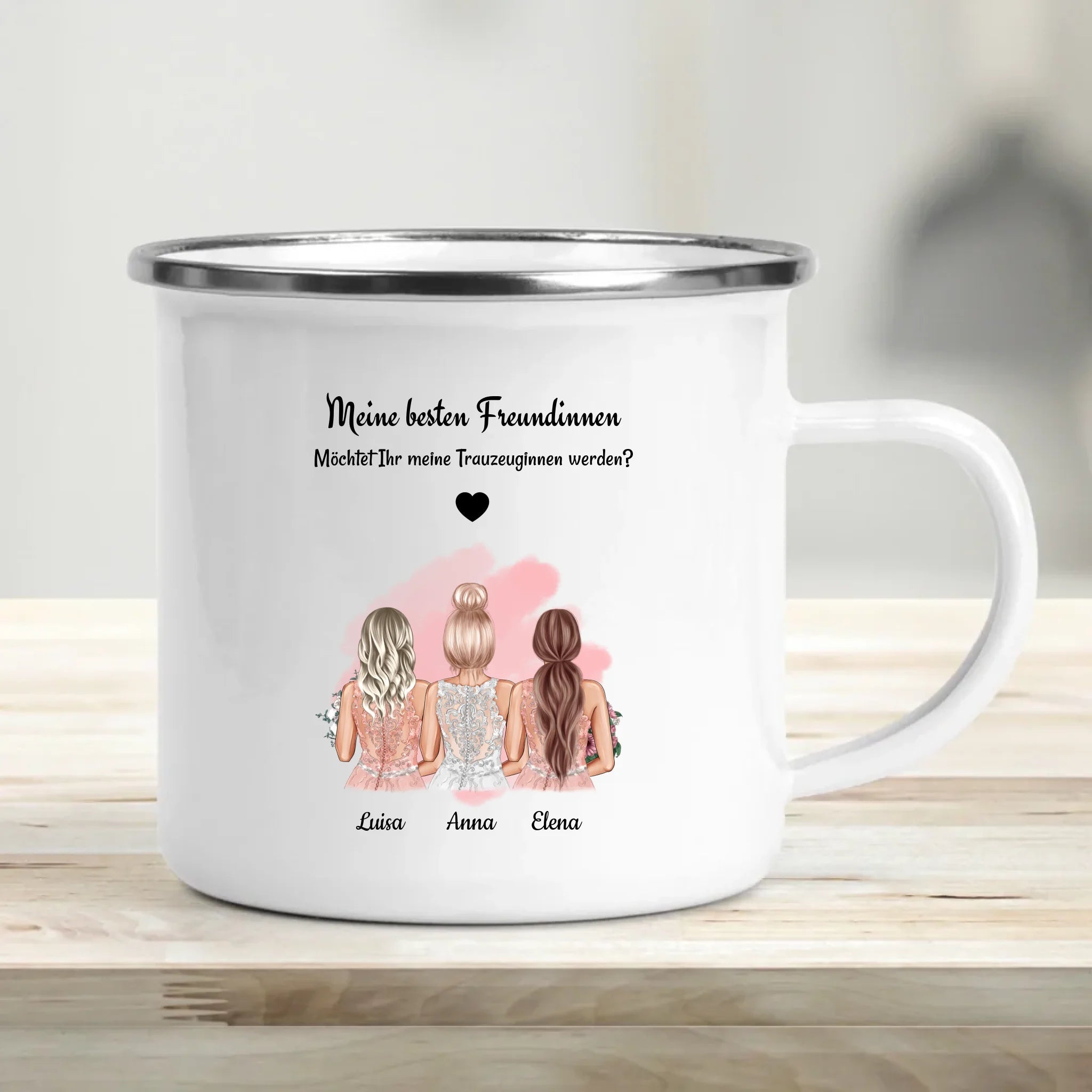 Trauzeuginnen Fragen Tasse - Cantty