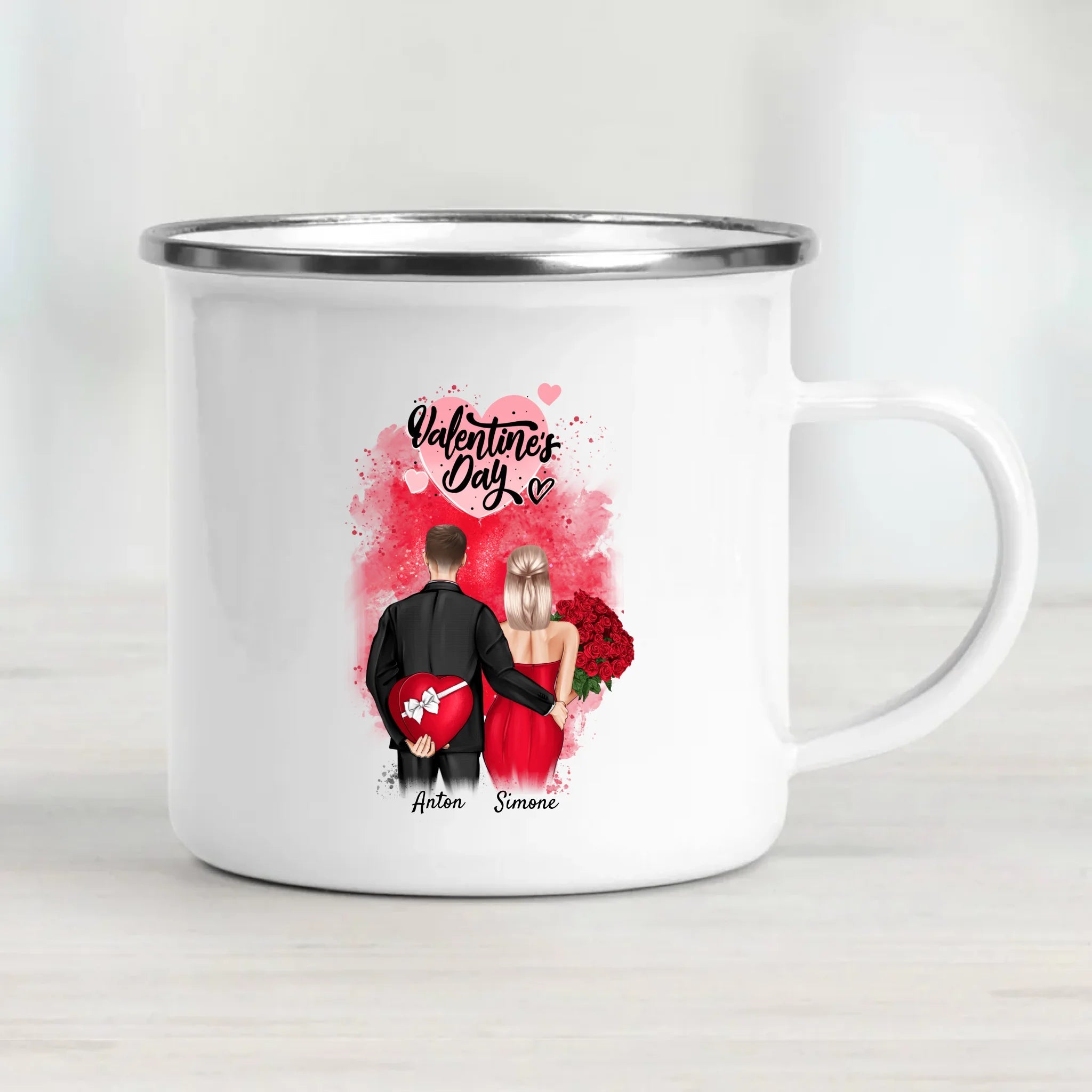 Valentinstag Tasse Geschenk mit Namen - Cantty