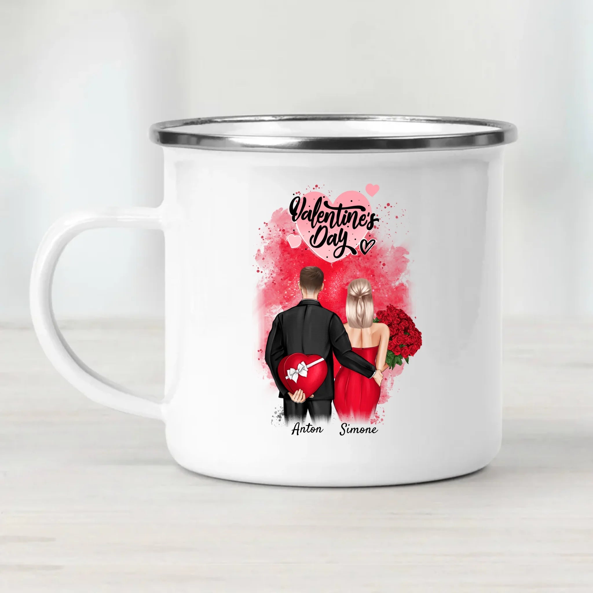 Valentinstag Tasse Geschenk mit Namen - Cantty