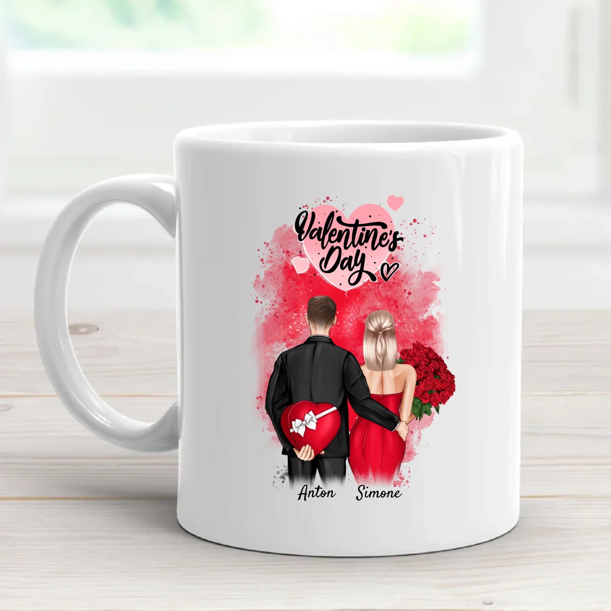 Valentinstag Tasse Geschenk mit Namen - Cantty