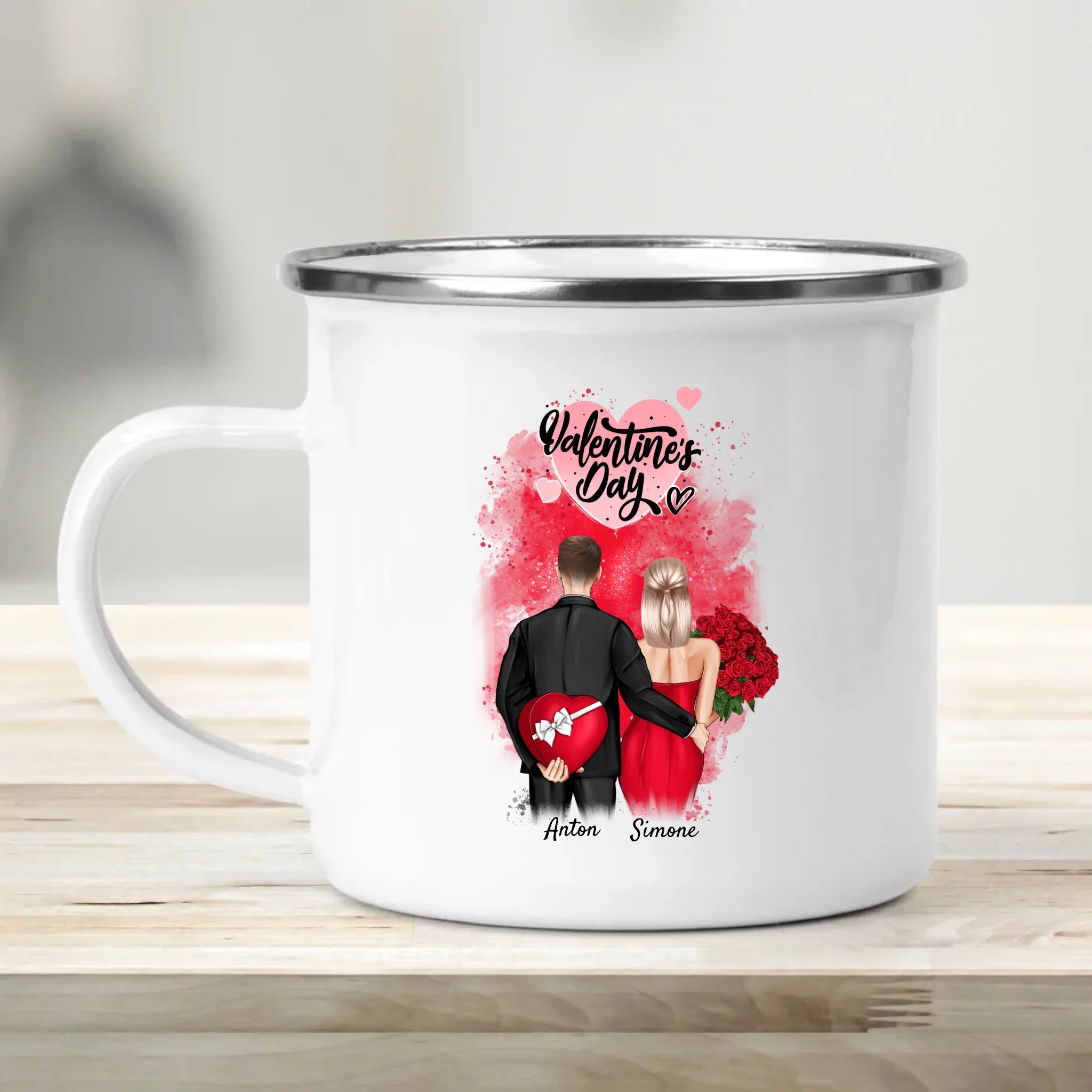 Valentinstag Tasse Geschenk mit Namen - Cantty
