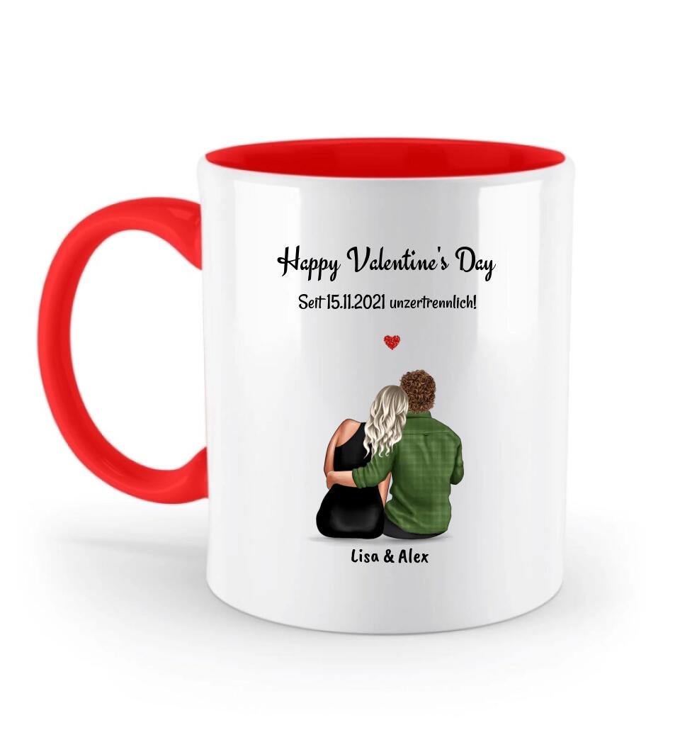 Personalisiertes Valentinstags Tasse Geschenk für Paare - Cantty