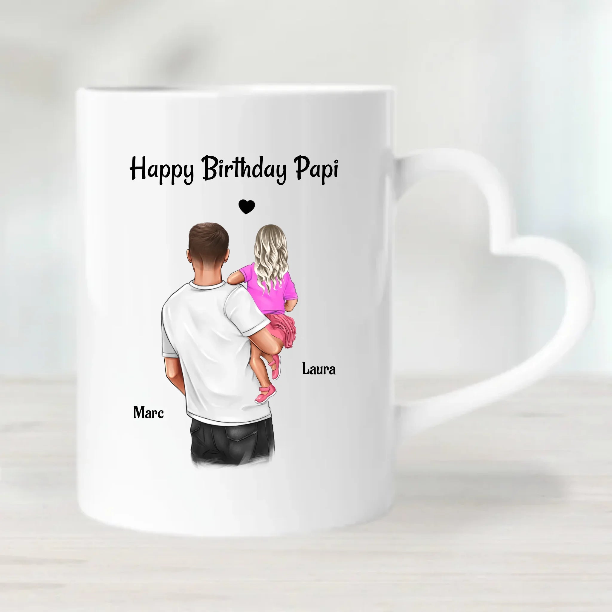 Vater Tochter Tasse Geschenk zum Geburtstag - Cantty