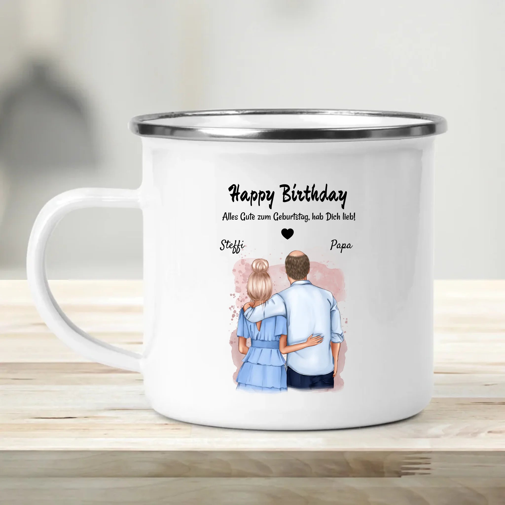 Vater Tochter Tasse Geschenk personalisiert - Cantty