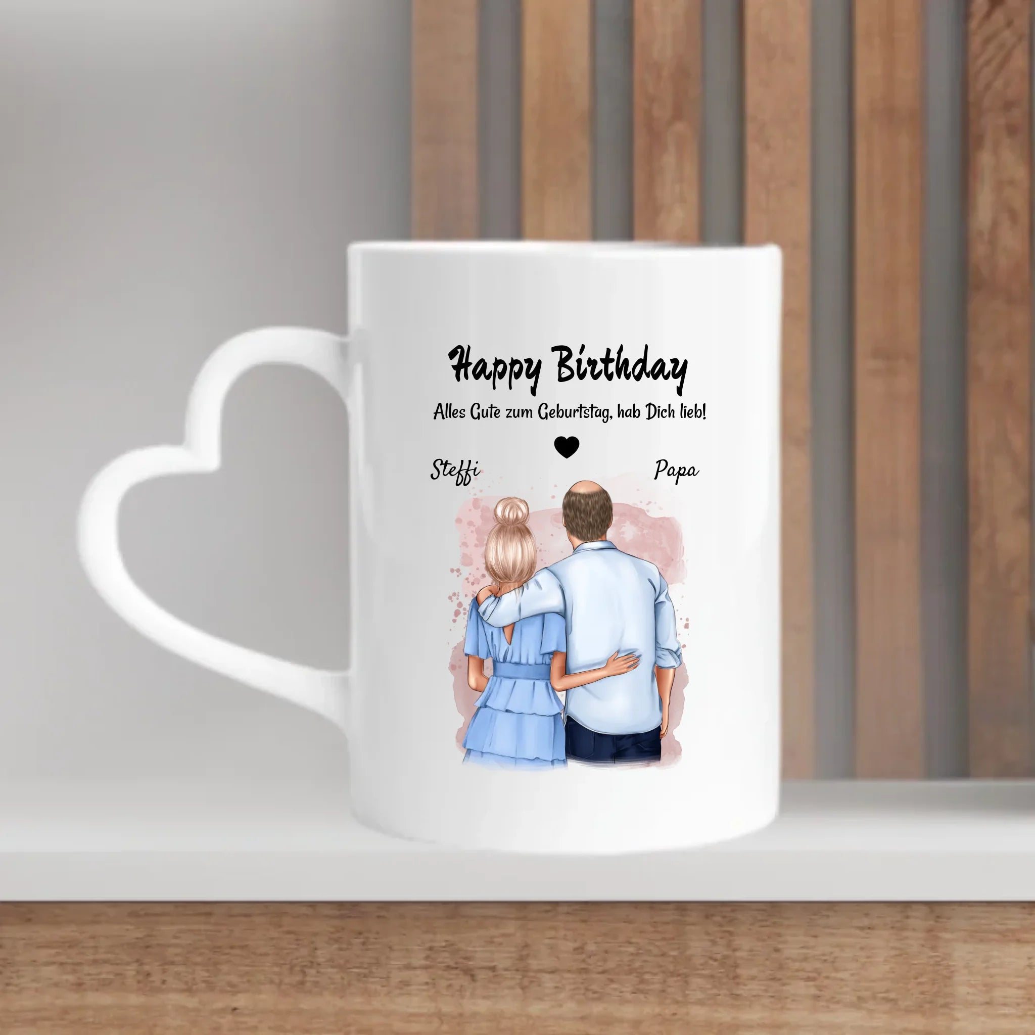 Vater Tochter Tasse Geschenk personalisiert - Cantty