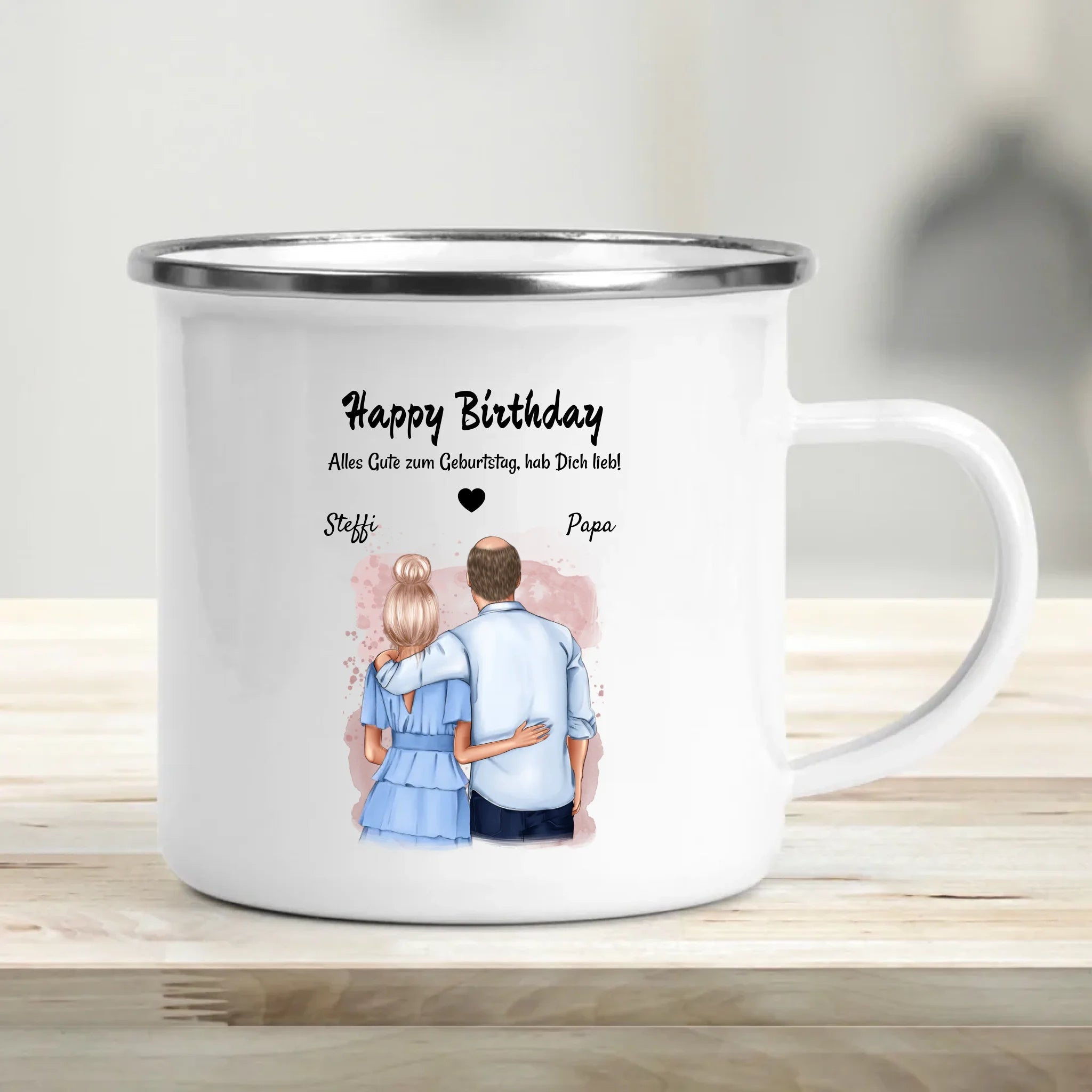 Vater Tochter Tasse Geschenk personalisiert - Cantty