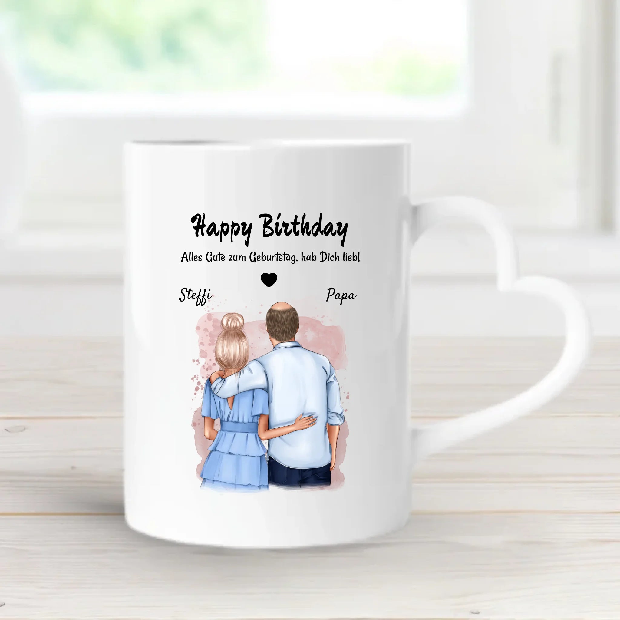 Vater Tochter Tasse Geschenk personalisiert - Cantty