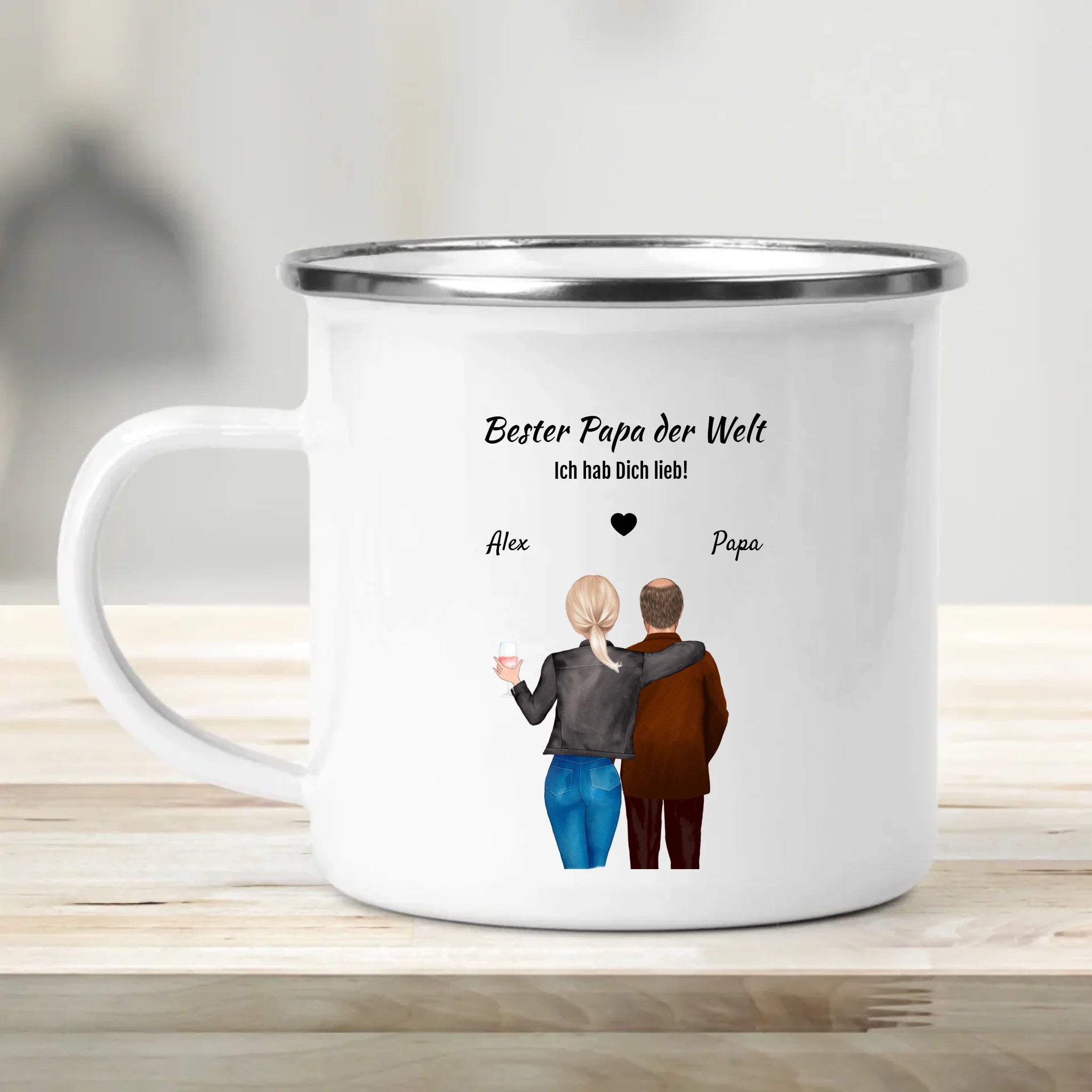 Vatertag Geschenk von Tochter Tasse personalisiert - Cantty