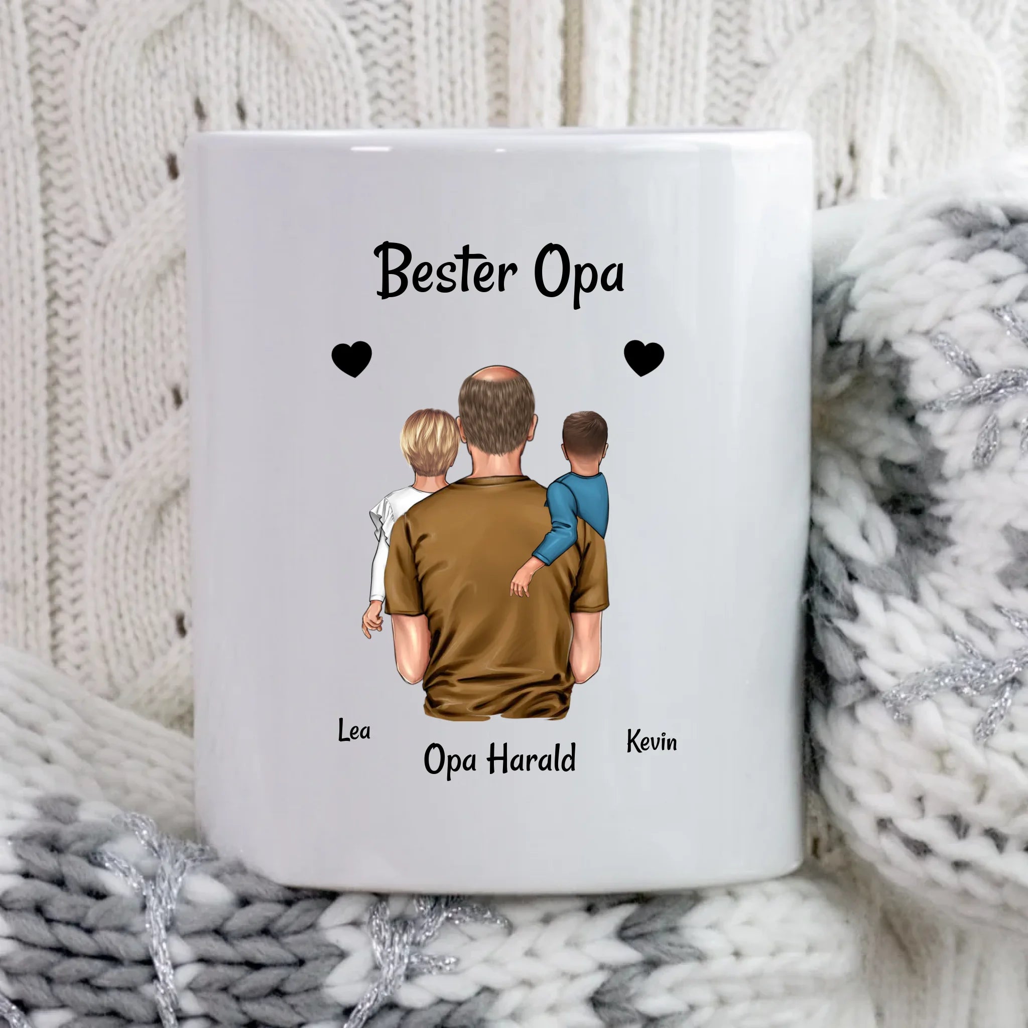 Vatertagsgeschenk für Opa von Enkel Tasse personalisiert - Cantty