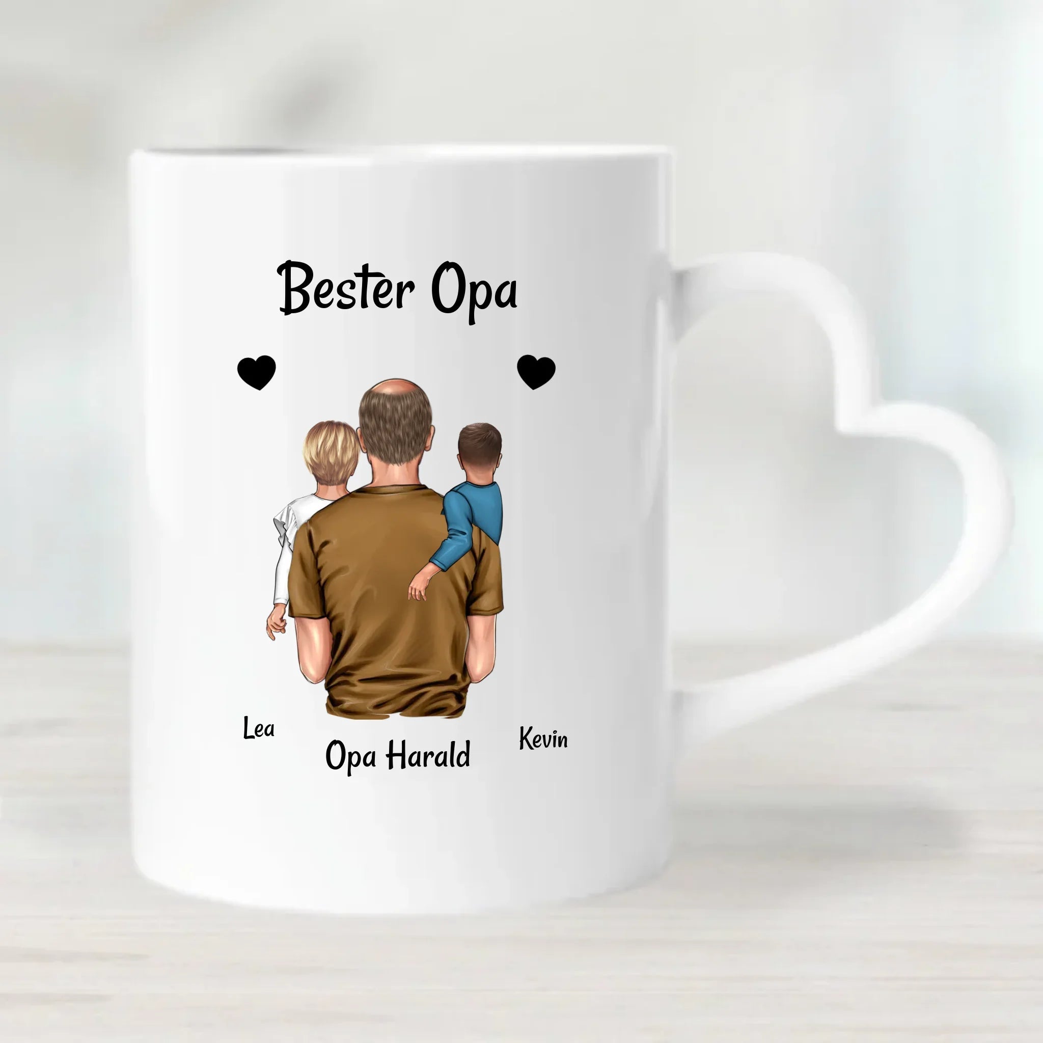 Vatertagsgeschenk für Opa von Enkel Tasse personalisiert - Cantty