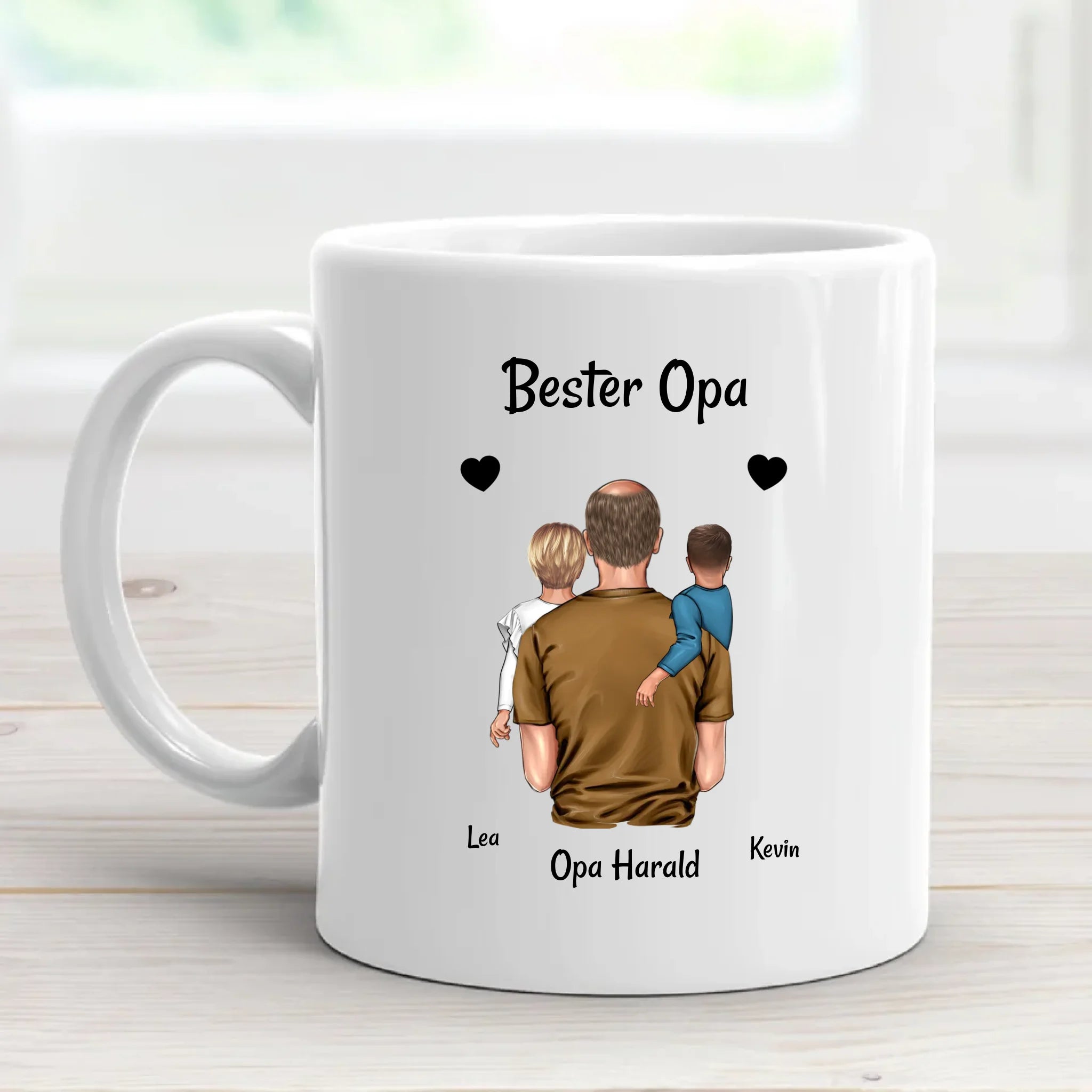 Vatertagsgeschenk für Opa von Enkel Tasse personalisiert - Cantty