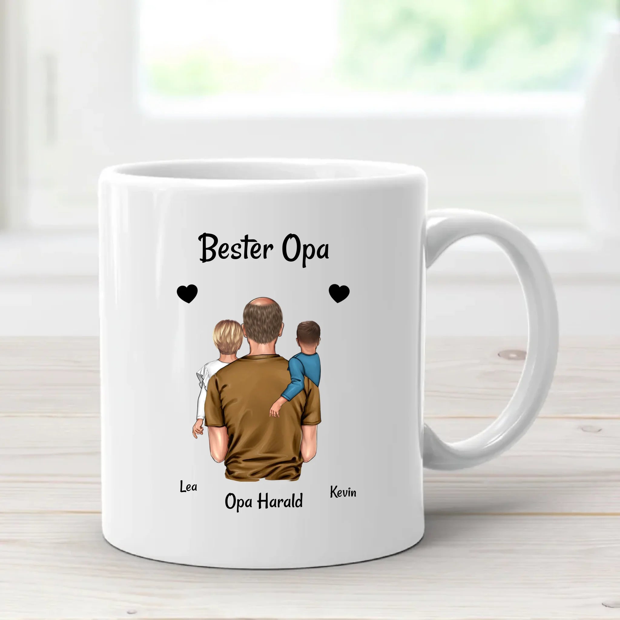 Vatertagsgeschenk für Opa von Enkel Tasse personalisiert - Cantty