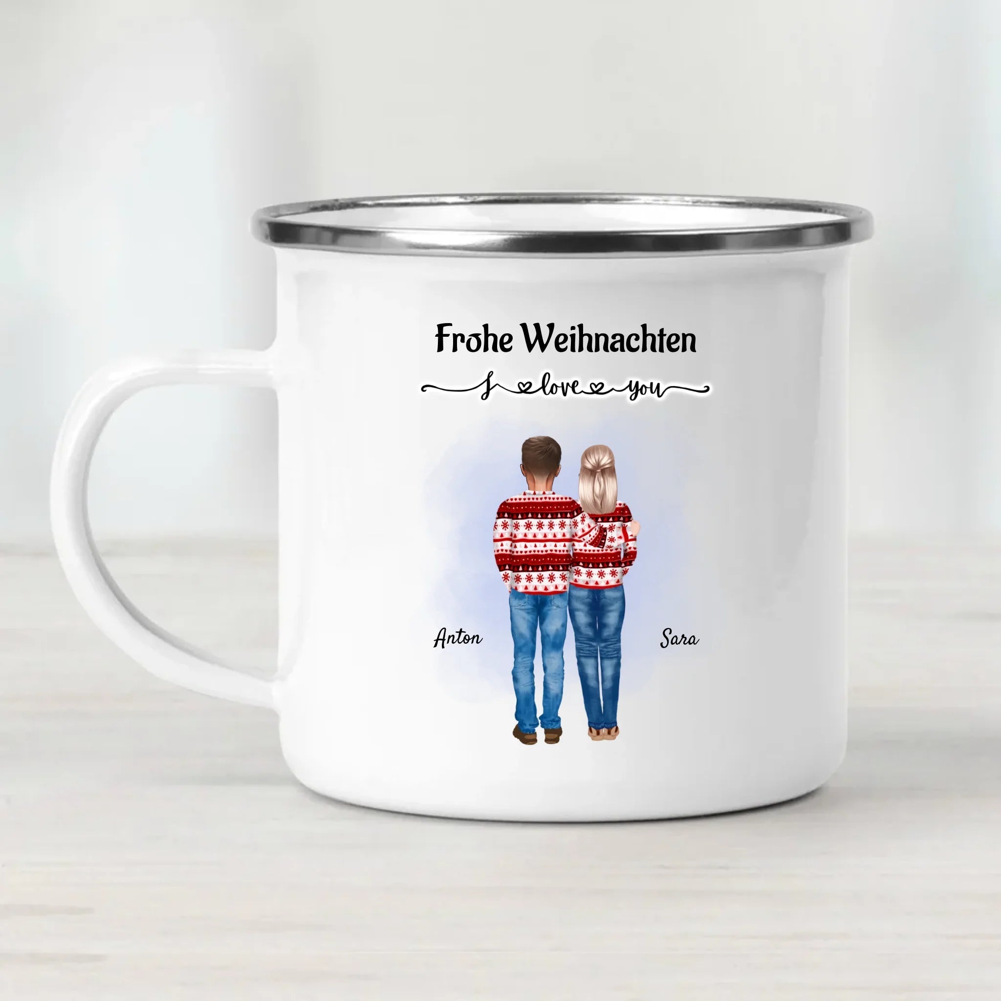 Weihnachtsgeschenk für Eltern individuelle Tasse gestalten - Cantty