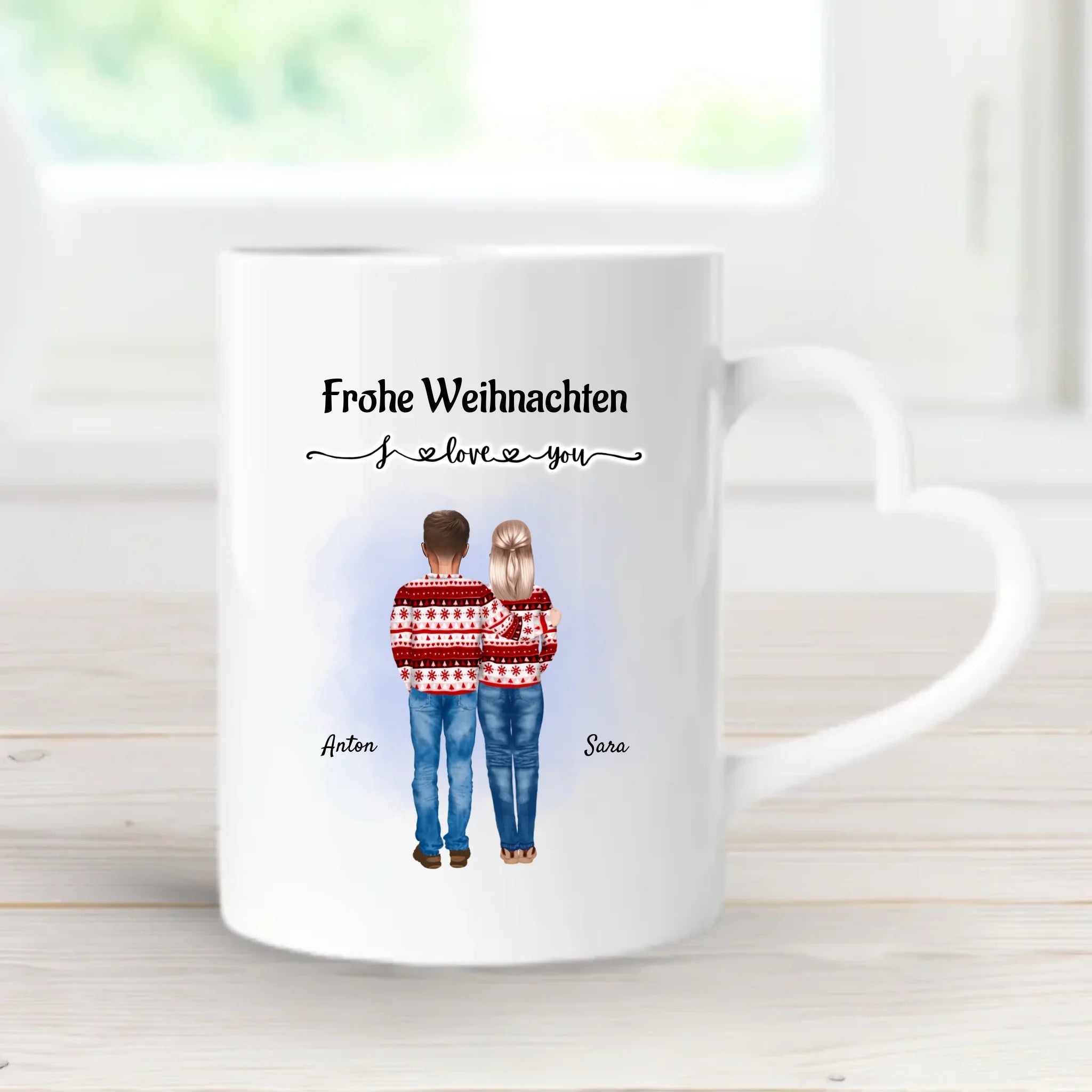 Weihnachtsgeschenk für Eltern individuelle Tasse gestalten - Cantty