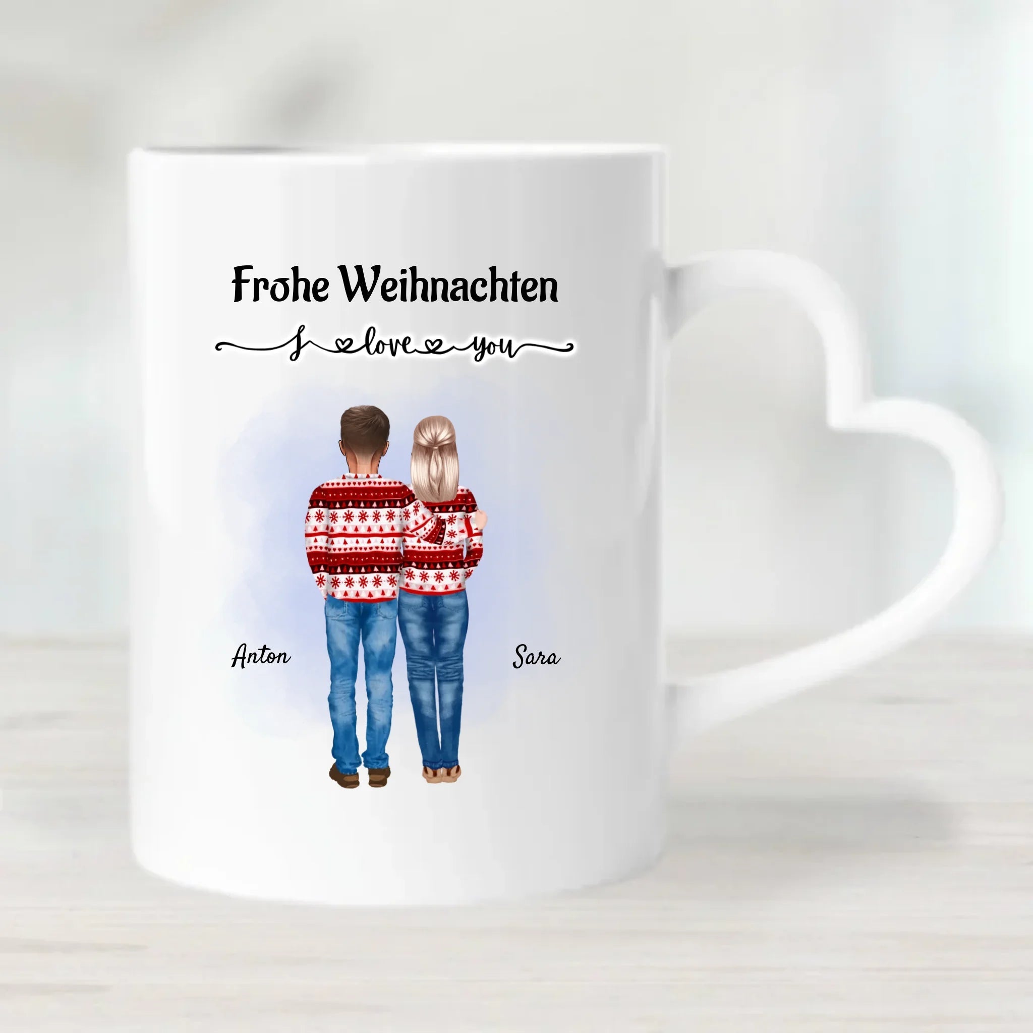 Weihnachtsgeschenk für Eltern individuelle Tasse gestalten - Cantty