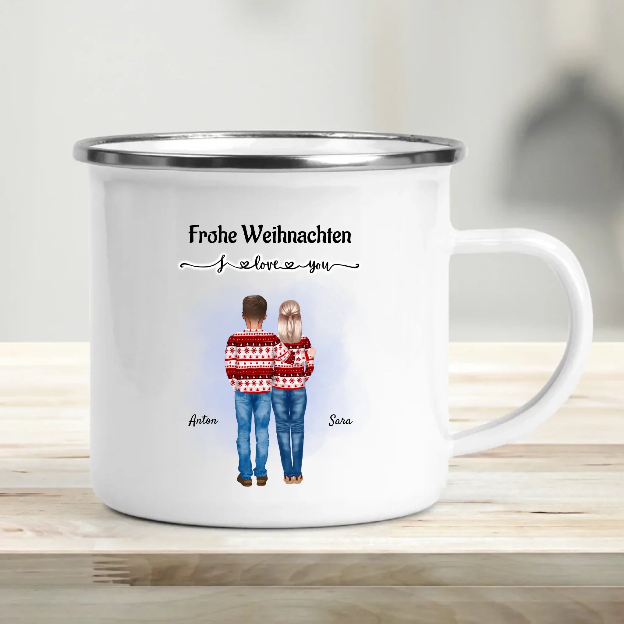 Weihnachtsgeschenk für Eltern individuelle Tasse gestalten - Cantty
