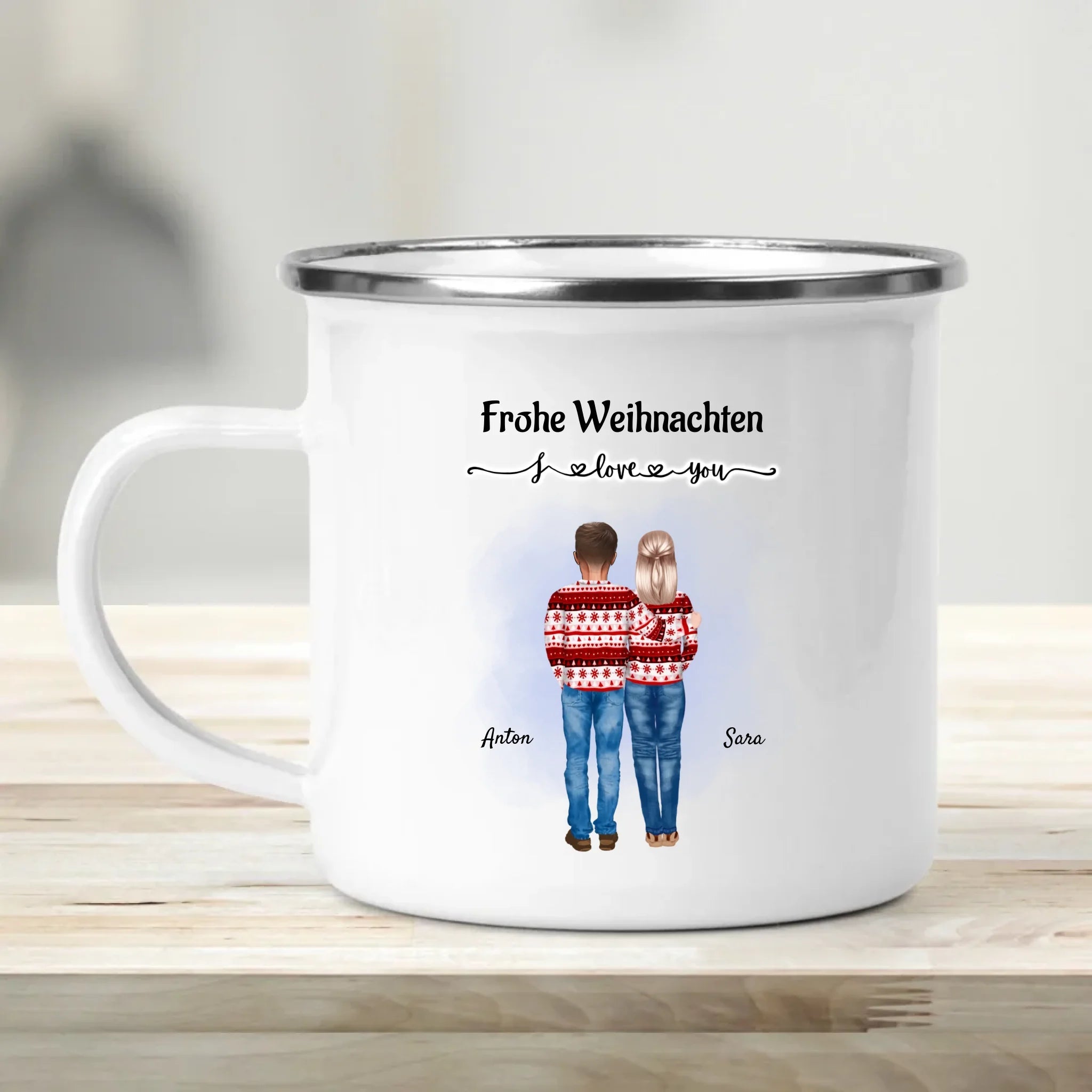 Weihnachtsgeschenk für Eltern individuelle Tasse gestalten - Cantty