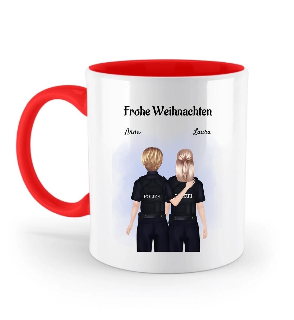 Weihnachtsgeschenk für Kollegin Tasse Polizistin - Cantty