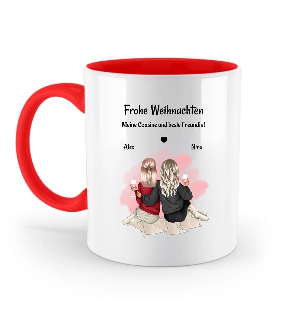 Weihnachtsgeschenk Tasse für die Lieblingscousine gestalten - Cantty
