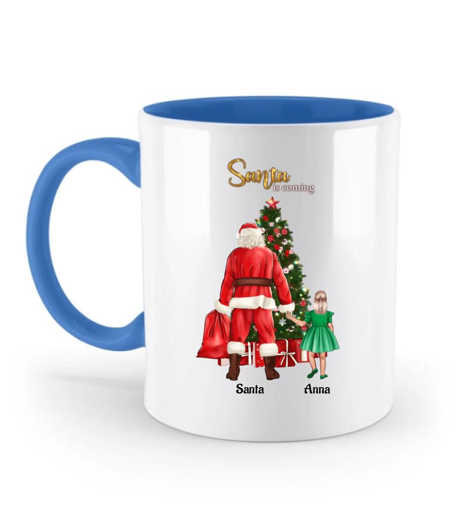 Weihnachtsgeschenk Tasse personalisiert für kleines Mädchen - Cantty