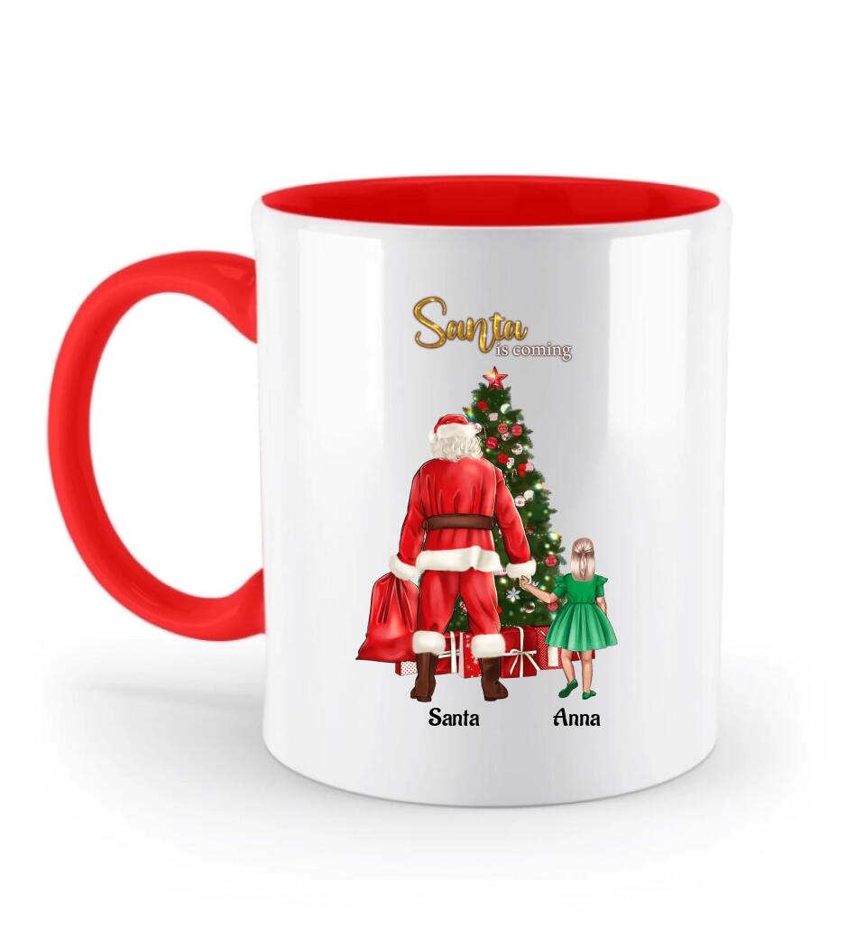 Weihnachtsgeschenk Tasse personalisiert für kleines Mädchen - Cantty
