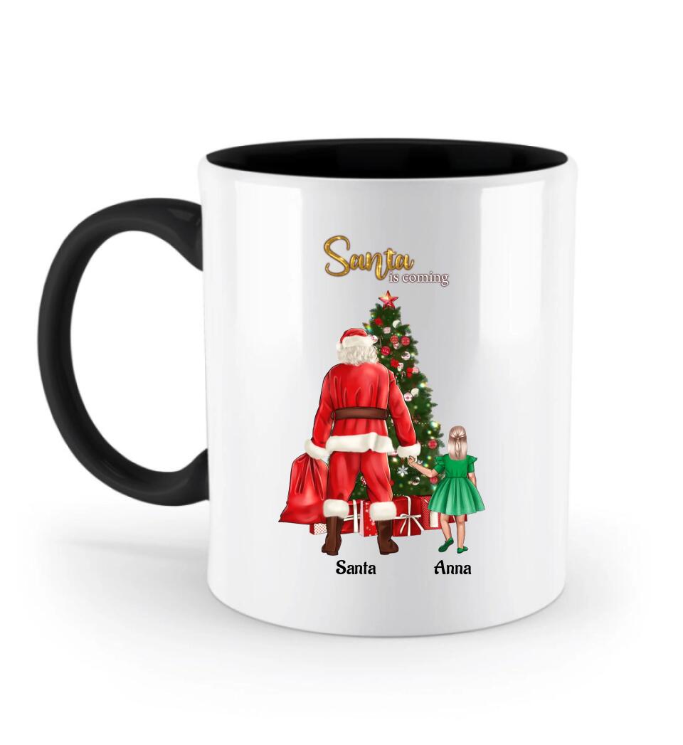 Weihnachtsgeschenk Tasse personalisiert für kleines Mädchen - Cantty