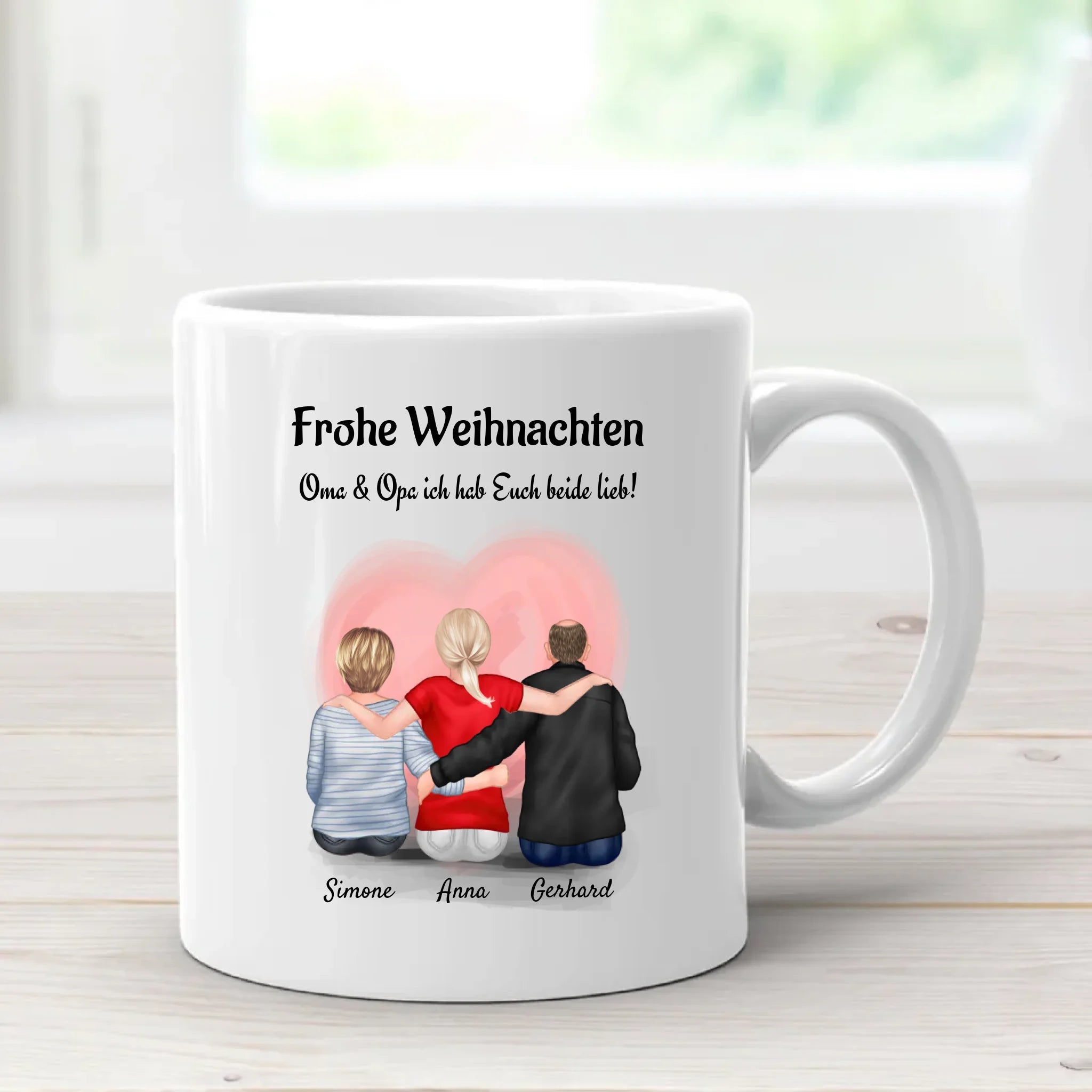 Weihnachtstasse Geschenk für Oma Opa von Enkelin - Cantty