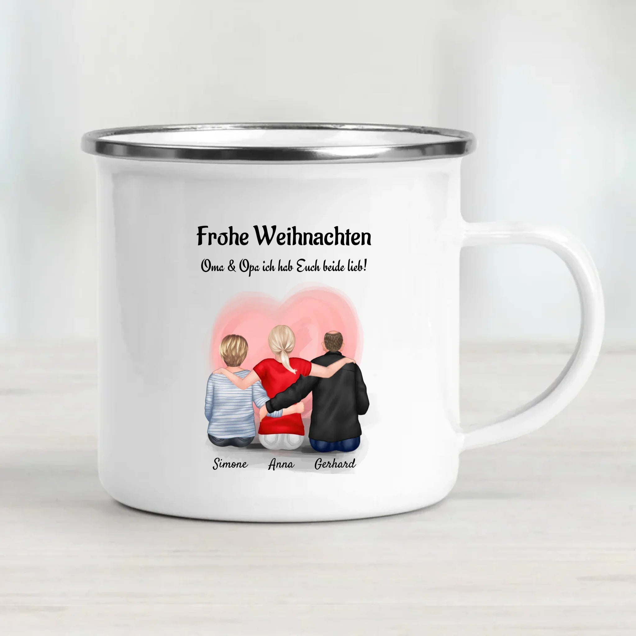 Weihnachtstasse Geschenk für Oma Opa von Enkelin - Cantty