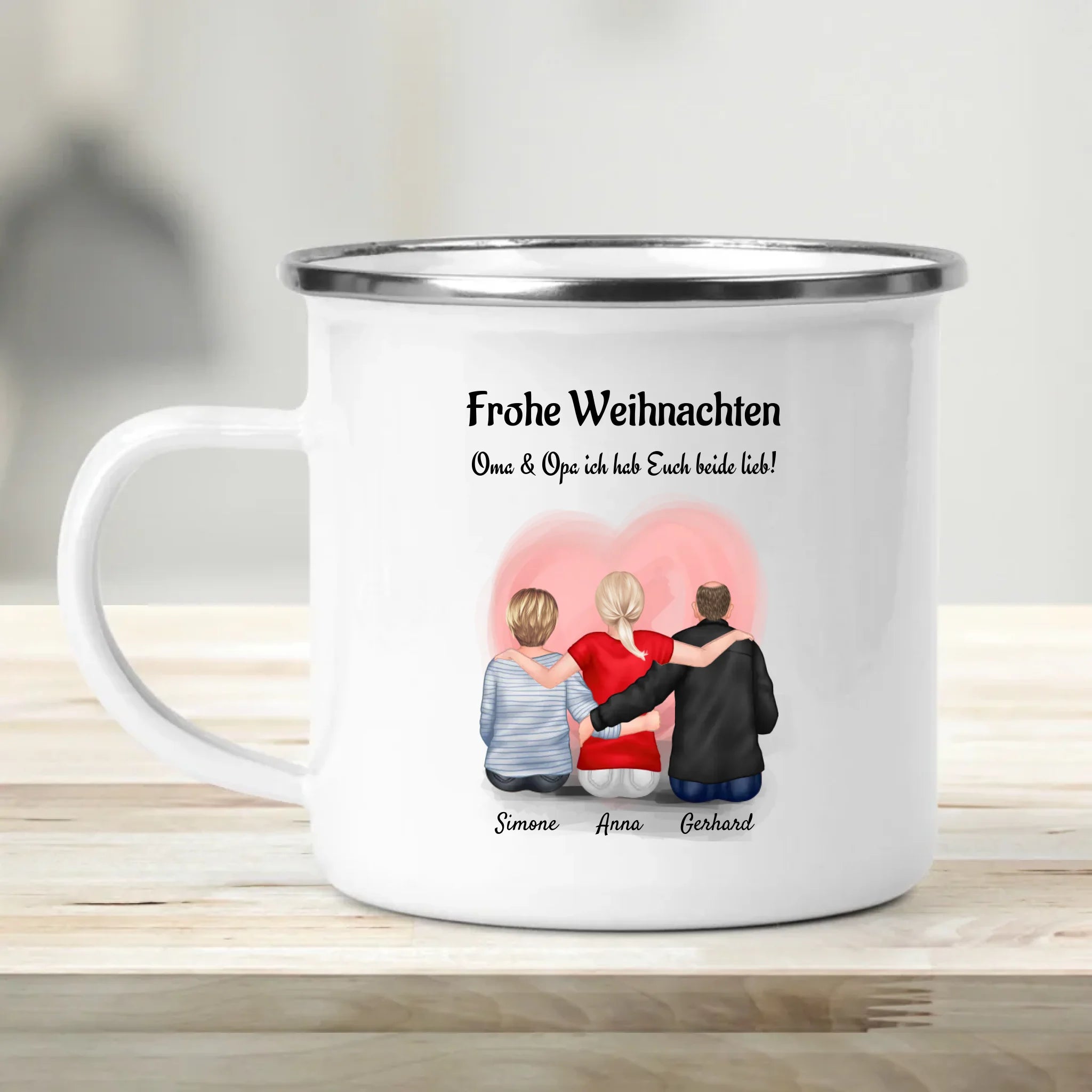 Weihnachtstasse Geschenk für Oma Opa von Enkelin - Cantty
