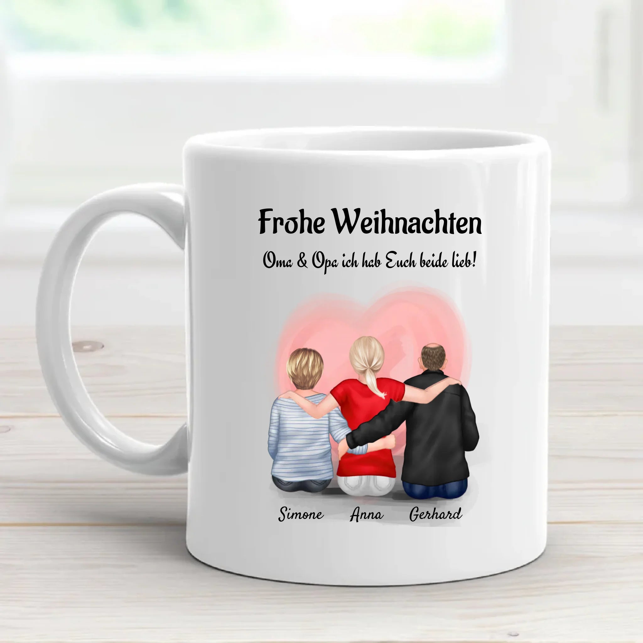 Weihnachtstasse Geschenk für Oma Opa von Enkelin - Cantty