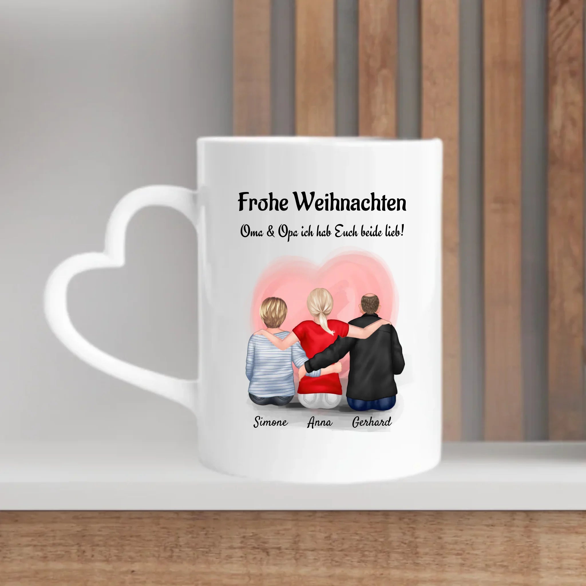Weihnachtstasse Geschenk für Oma Opa von Enkelin - Cantty
