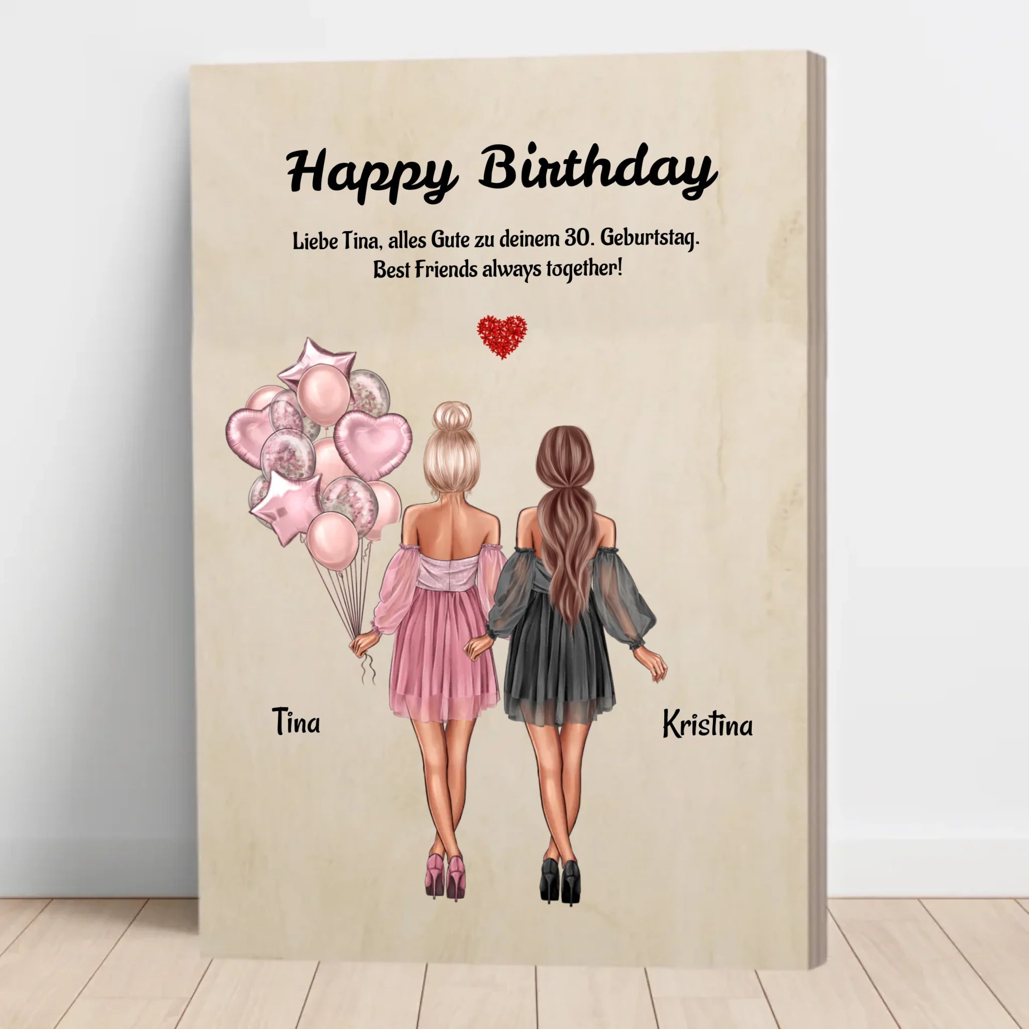 Weltbeste Freundin Holzbild Geschenk - Cantty