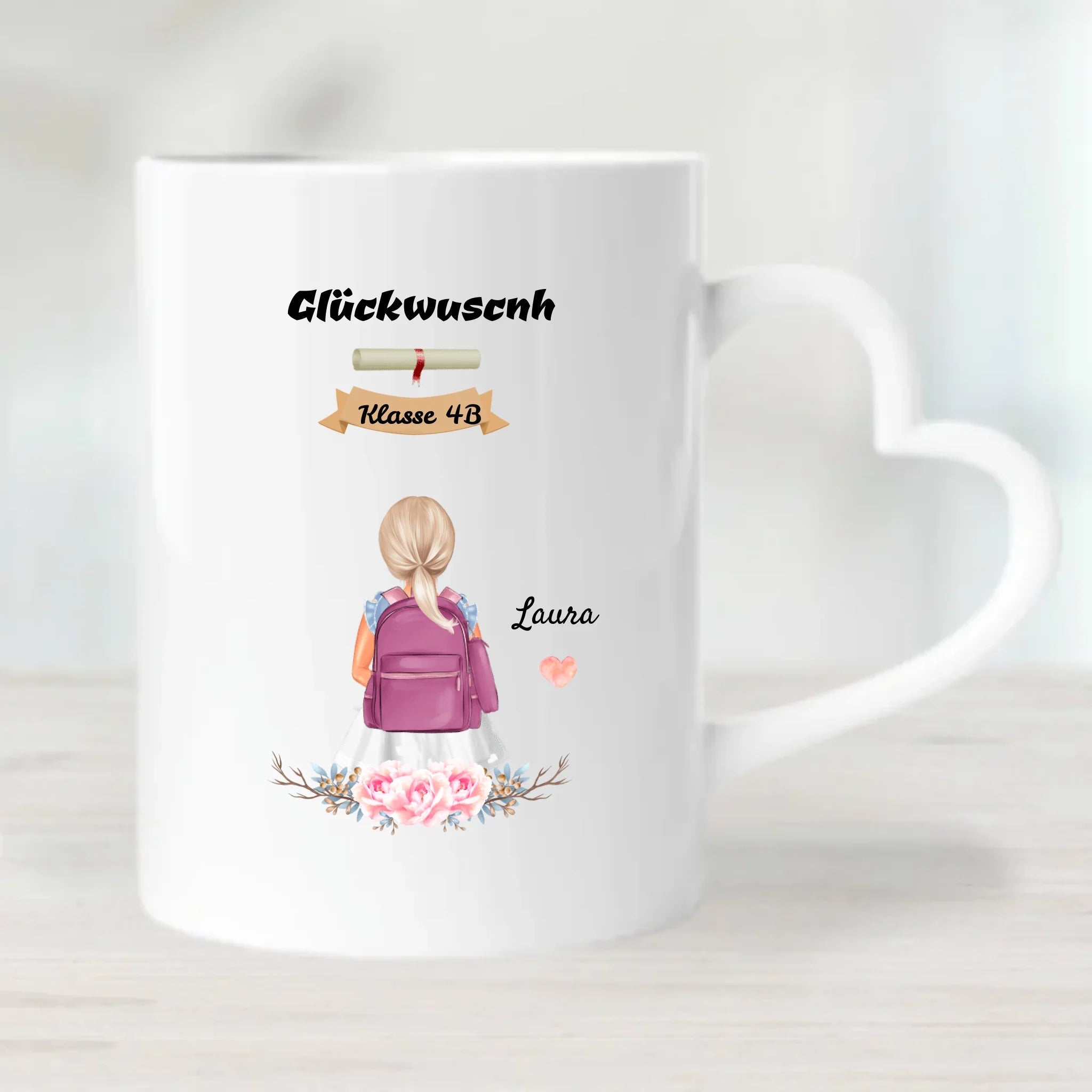 Zeugnis Geschenk Tasse Mädchen - Cantty