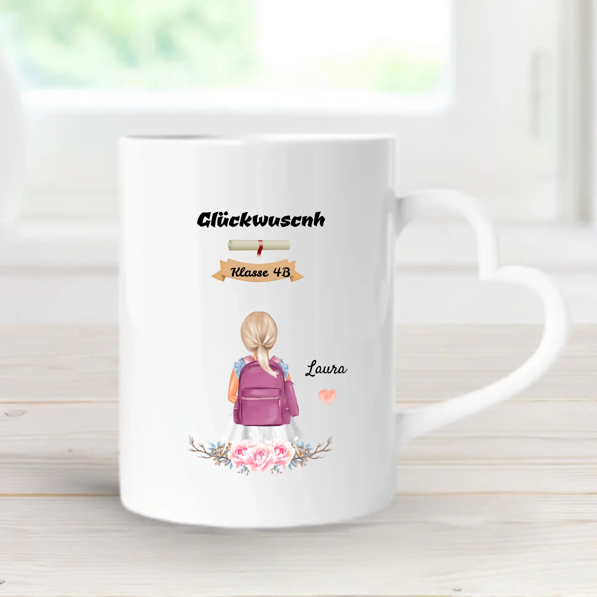 Zeugnis Geschenk Tasse Mädchen - Cantty