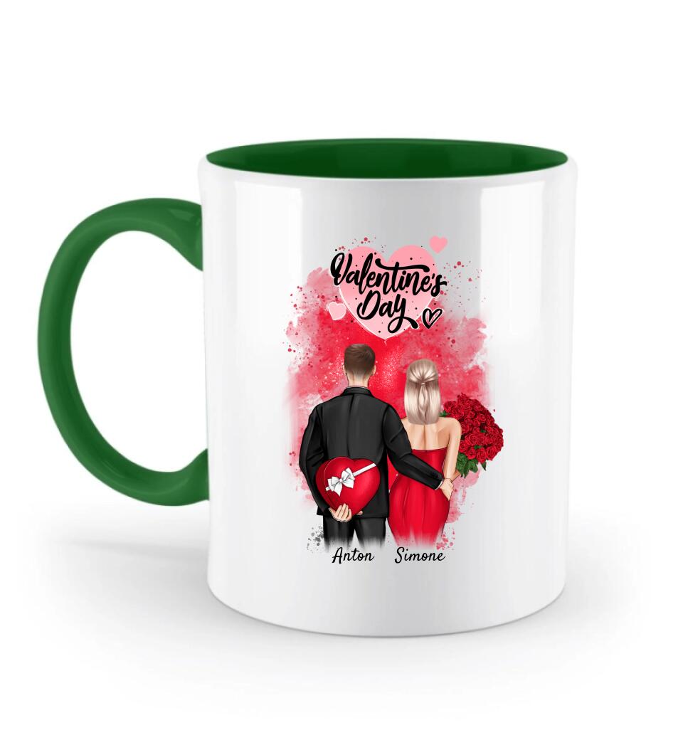 Zweifarbige Tasse Geschenk zum Valentinstag - Cantty